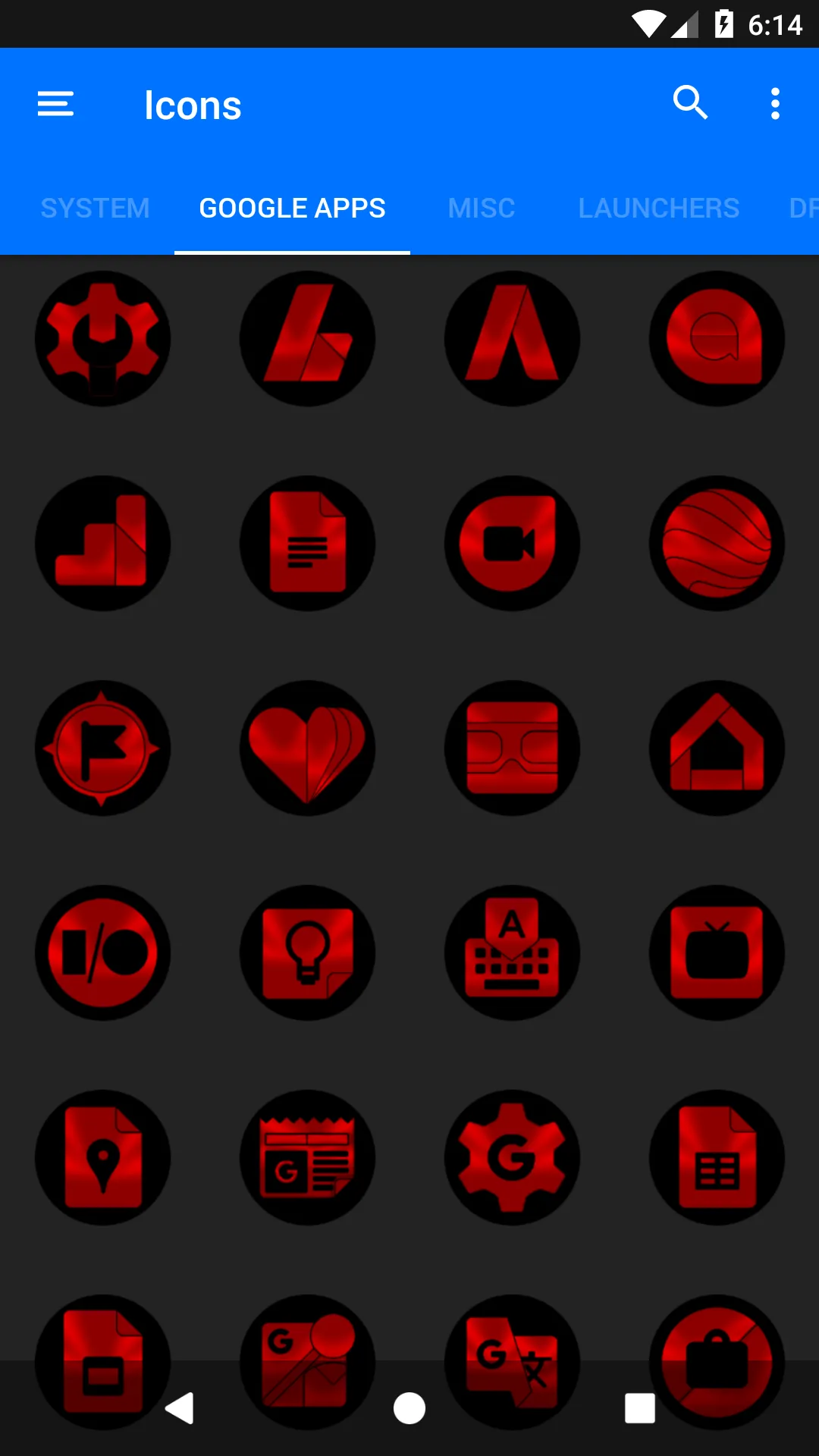 Oreo Red Icon Pack | Indus Appstore | Screenshot