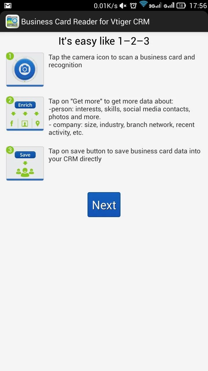 Business Card Reader for Vtige | Indus Appstore | Screenshot