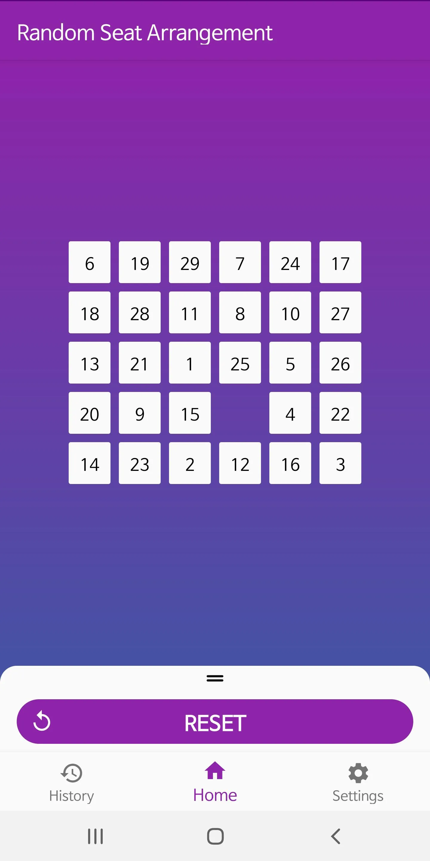 Random Seat Arrangement | Indus Appstore | Screenshot