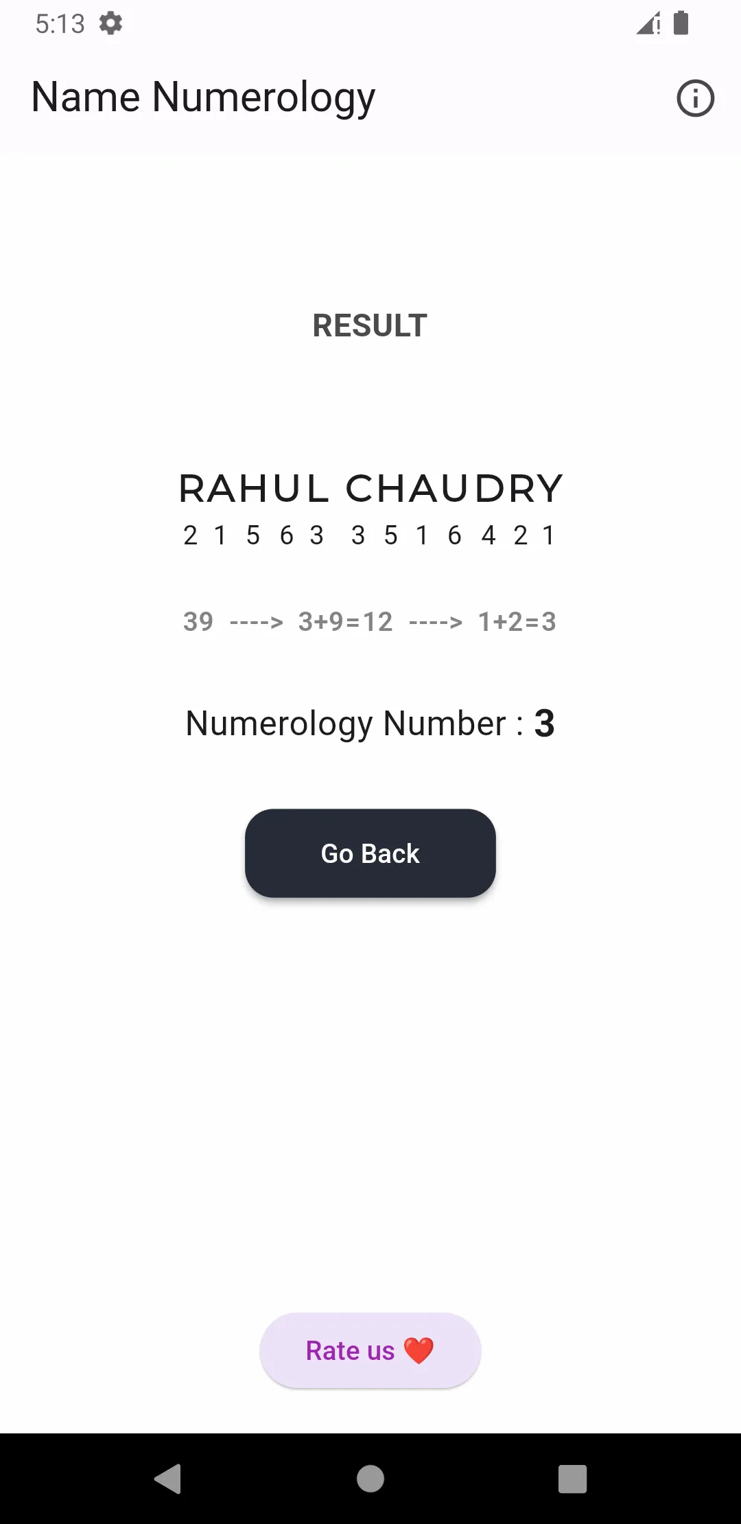 Name Numerology Number | Indus Appstore | Screenshot