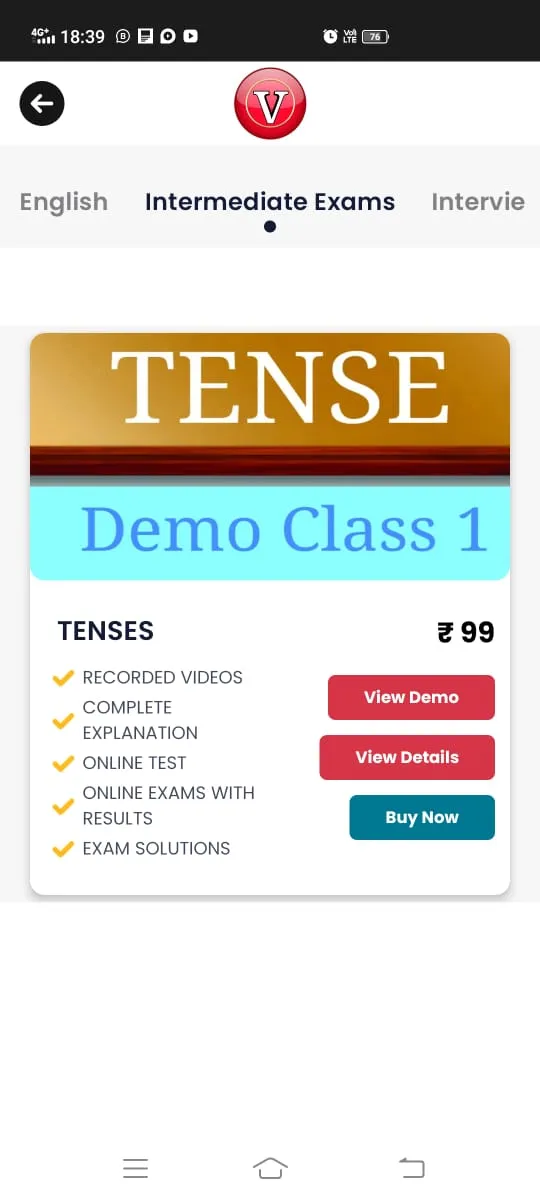 VENKATAGIRI ENGLISH | Indus Appstore | Screenshot