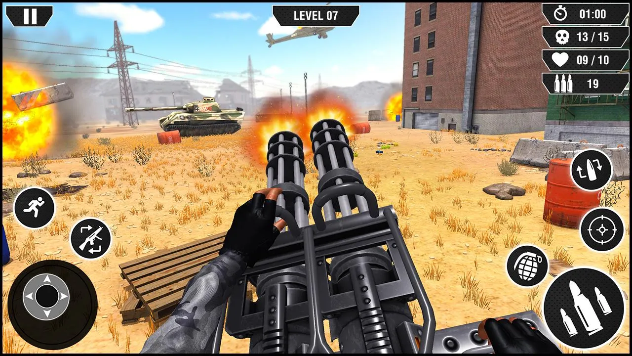 Machine Gun Games: War Shooter | Indus Appstore | Screenshot