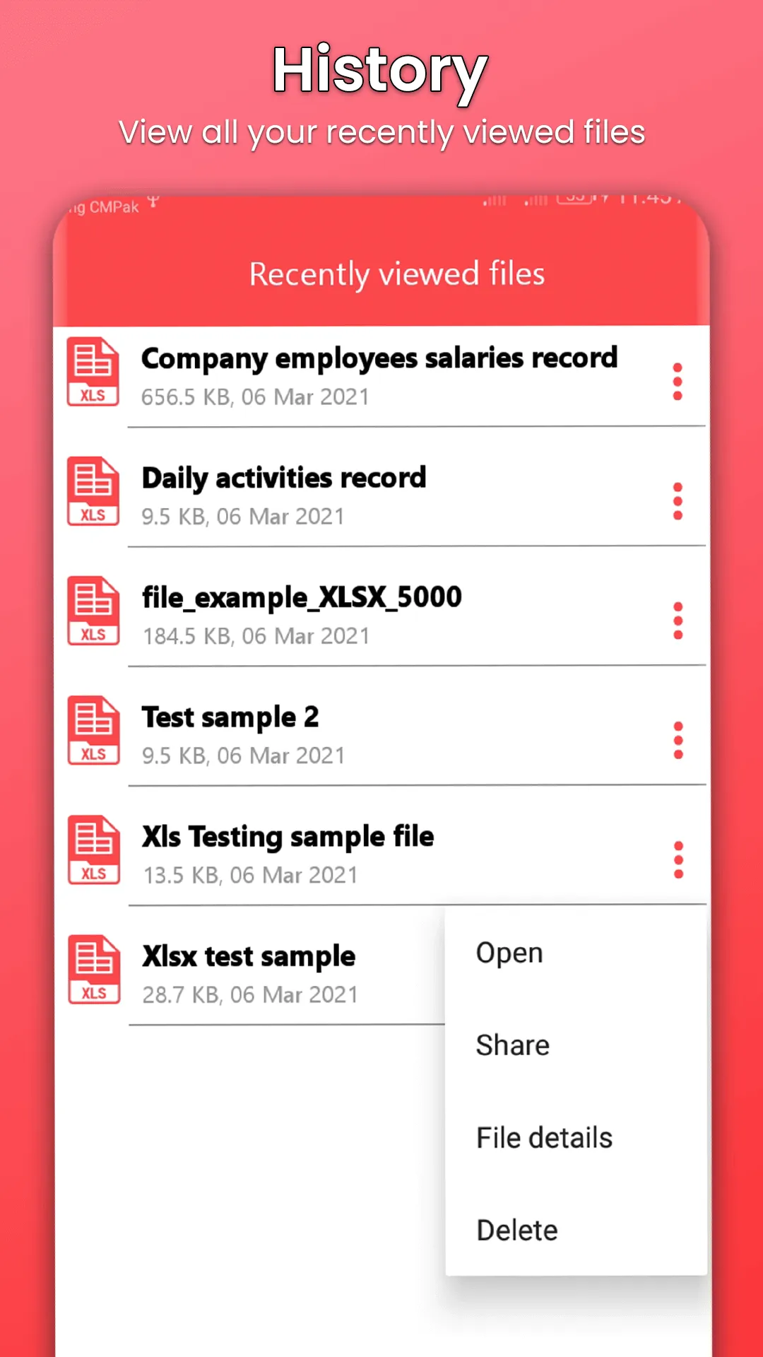 XLSX Viewer: XLSX to PDF | Indus Appstore | Screenshot