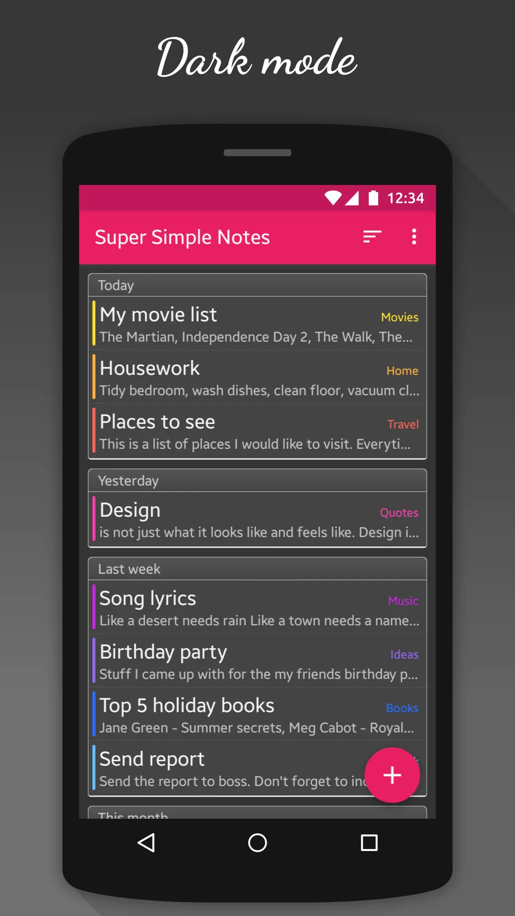 Notes (Super Simple Notes) | Indus Appstore | Screenshot