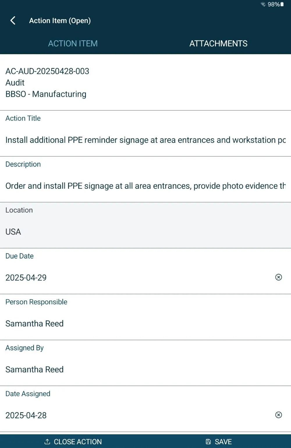 VelocityEHS® | Indus Appstore | Screenshot