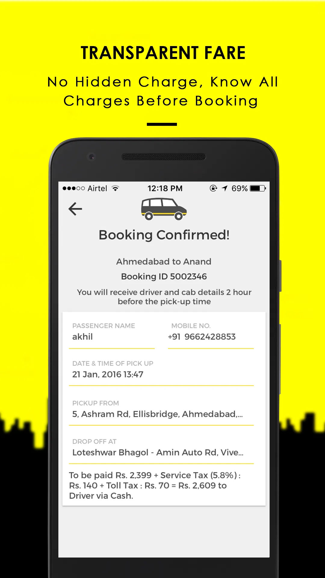 One Way Cab | Indus Appstore | Screenshot