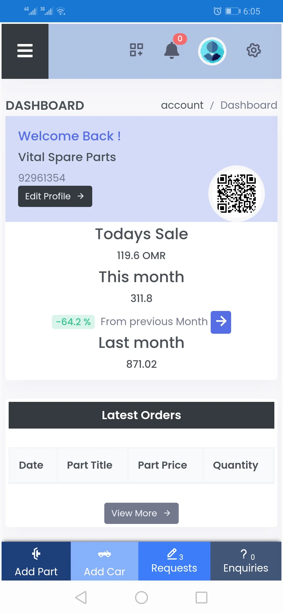 VitalSpares - Auto Parts store | Indus Appstore | Screenshot