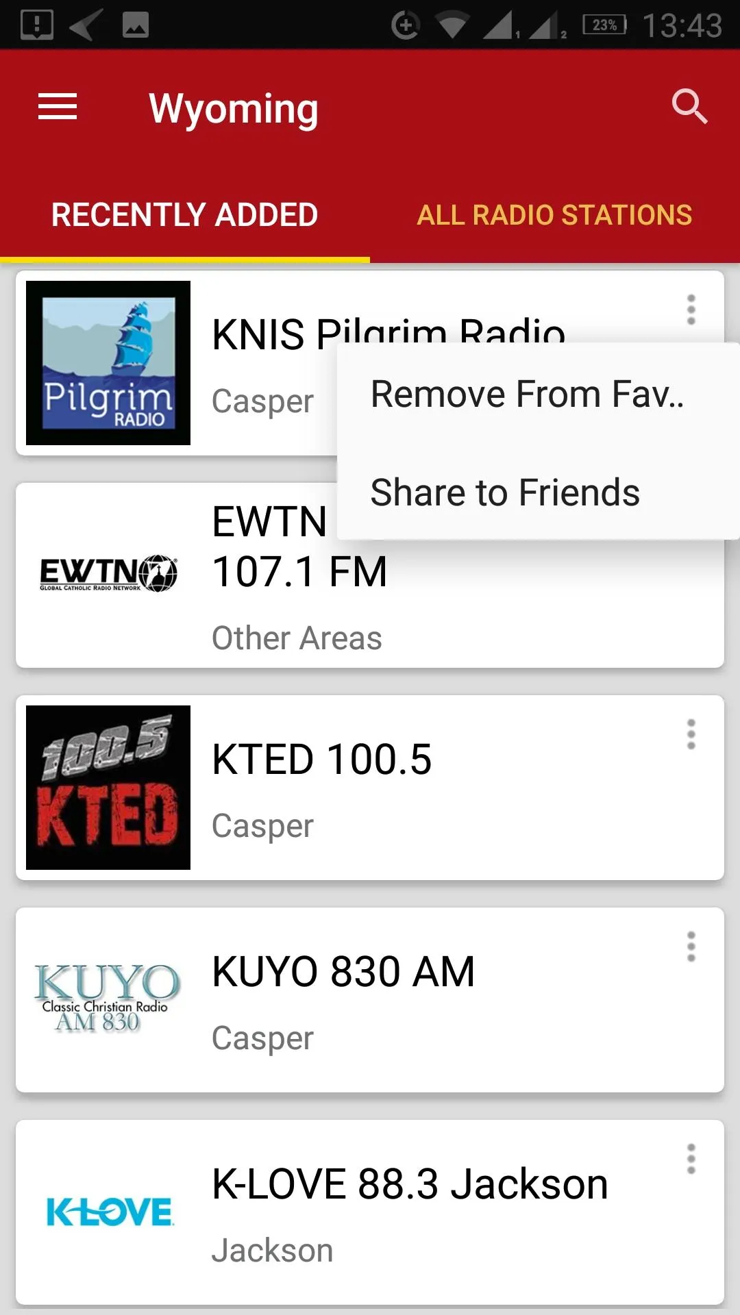 Wyoming Radio Stations - USA | Indus Appstore | Screenshot