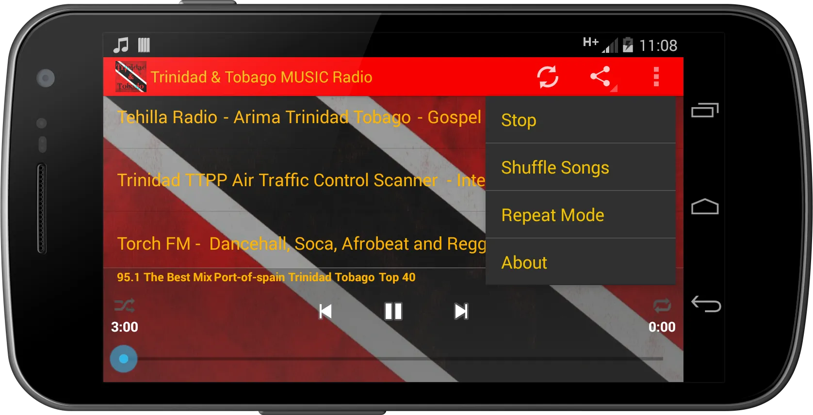 Trinidad & Tobago MUSIC Radio | Indus Appstore | Screenshot