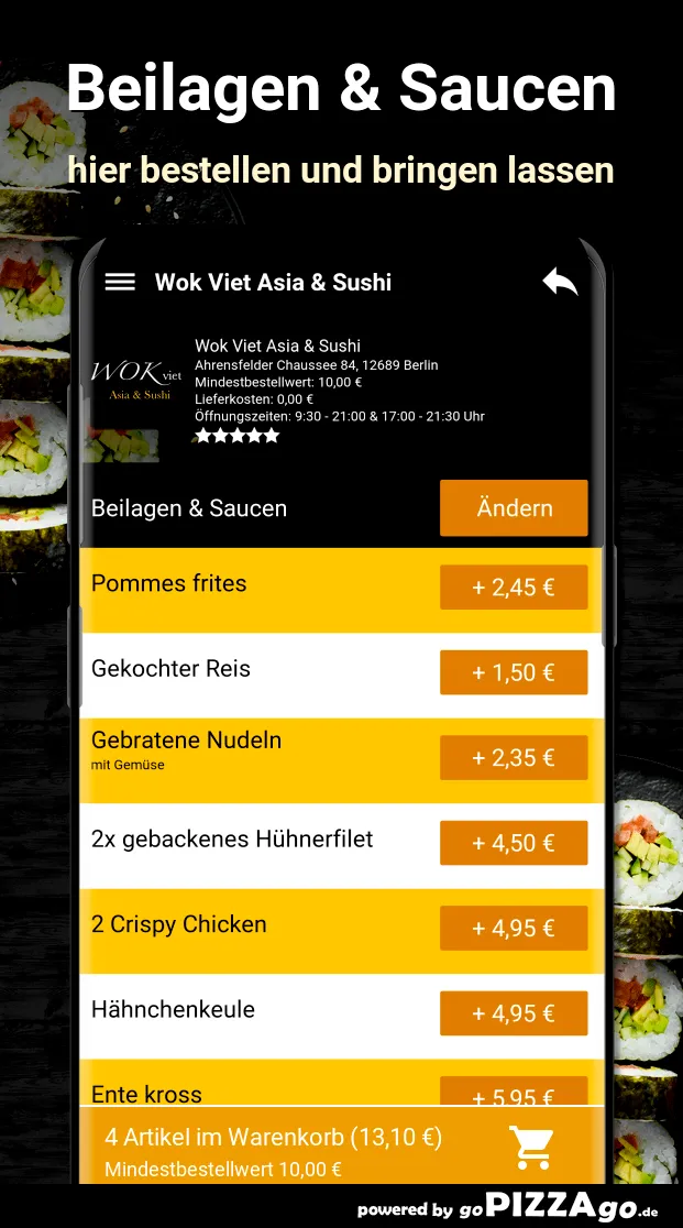 Wok Viet Asia - Sushi Berlin | Indus Appstore | Screenshot