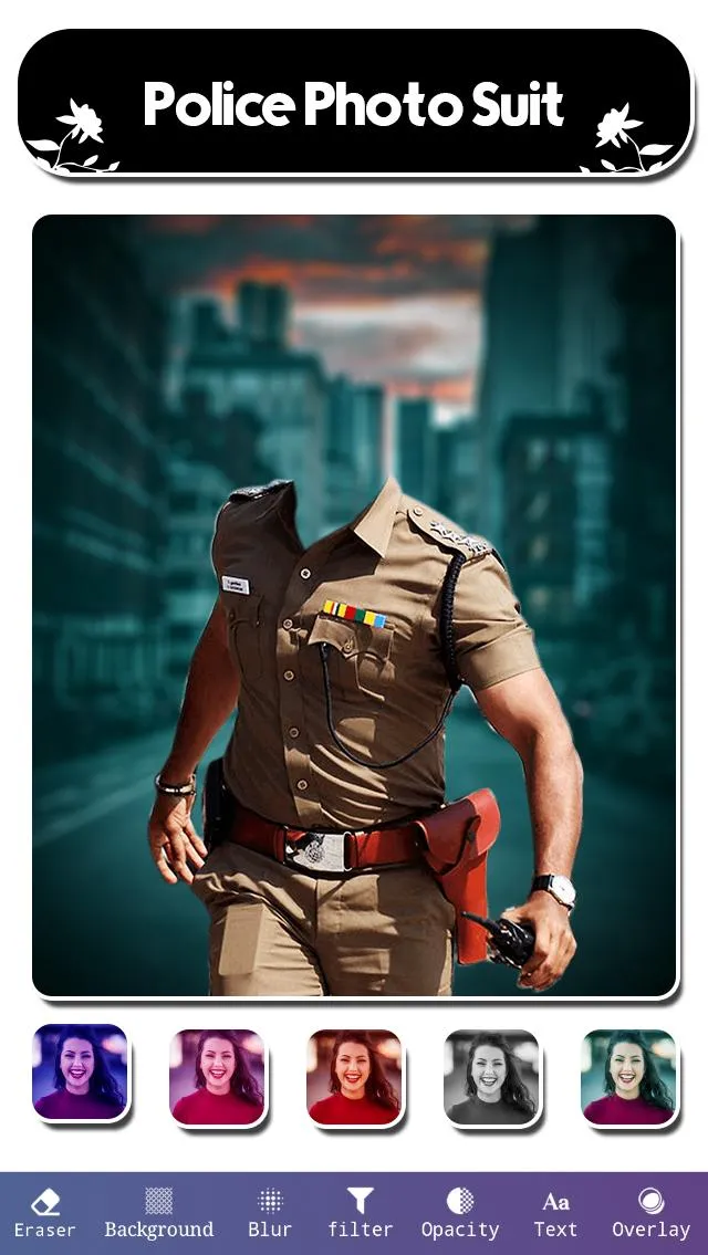 Men Police Photo Suit | Indus Appstore | Screenshot