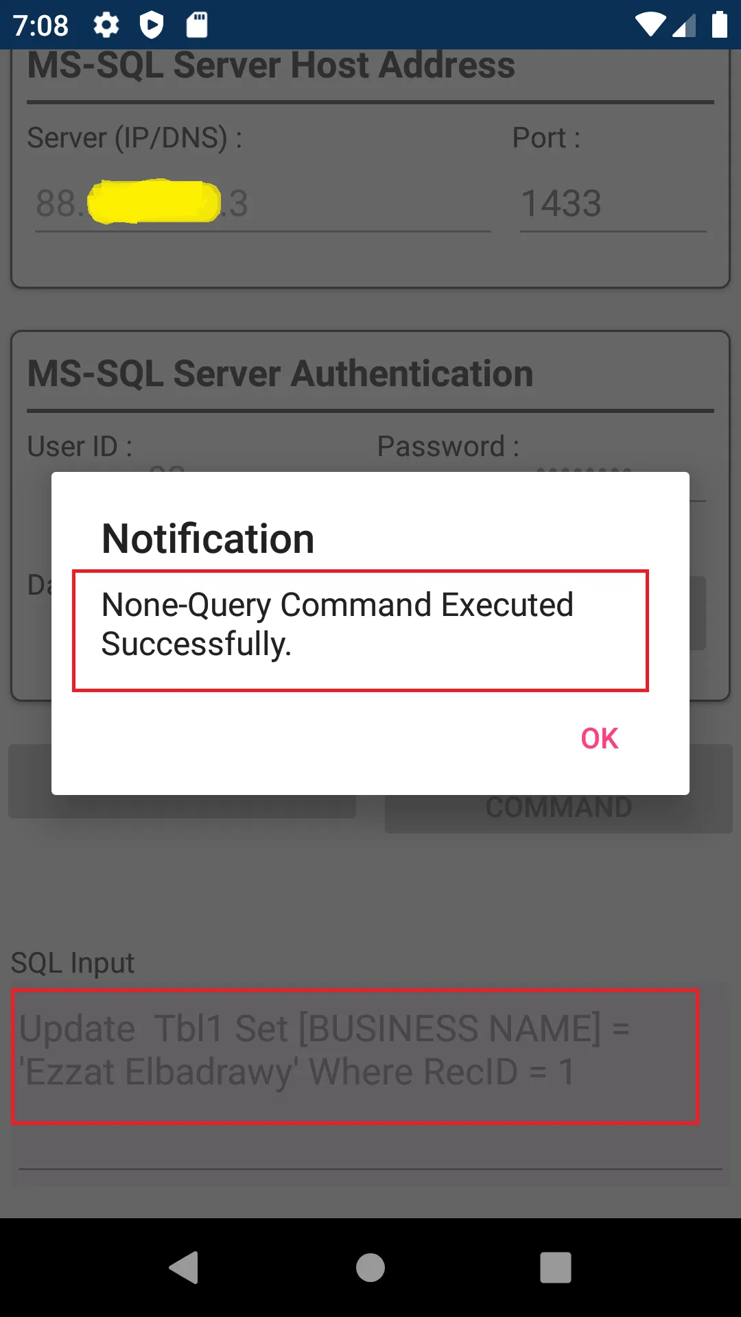 MSSQL Portal App | Indus Appstore | Screenshot