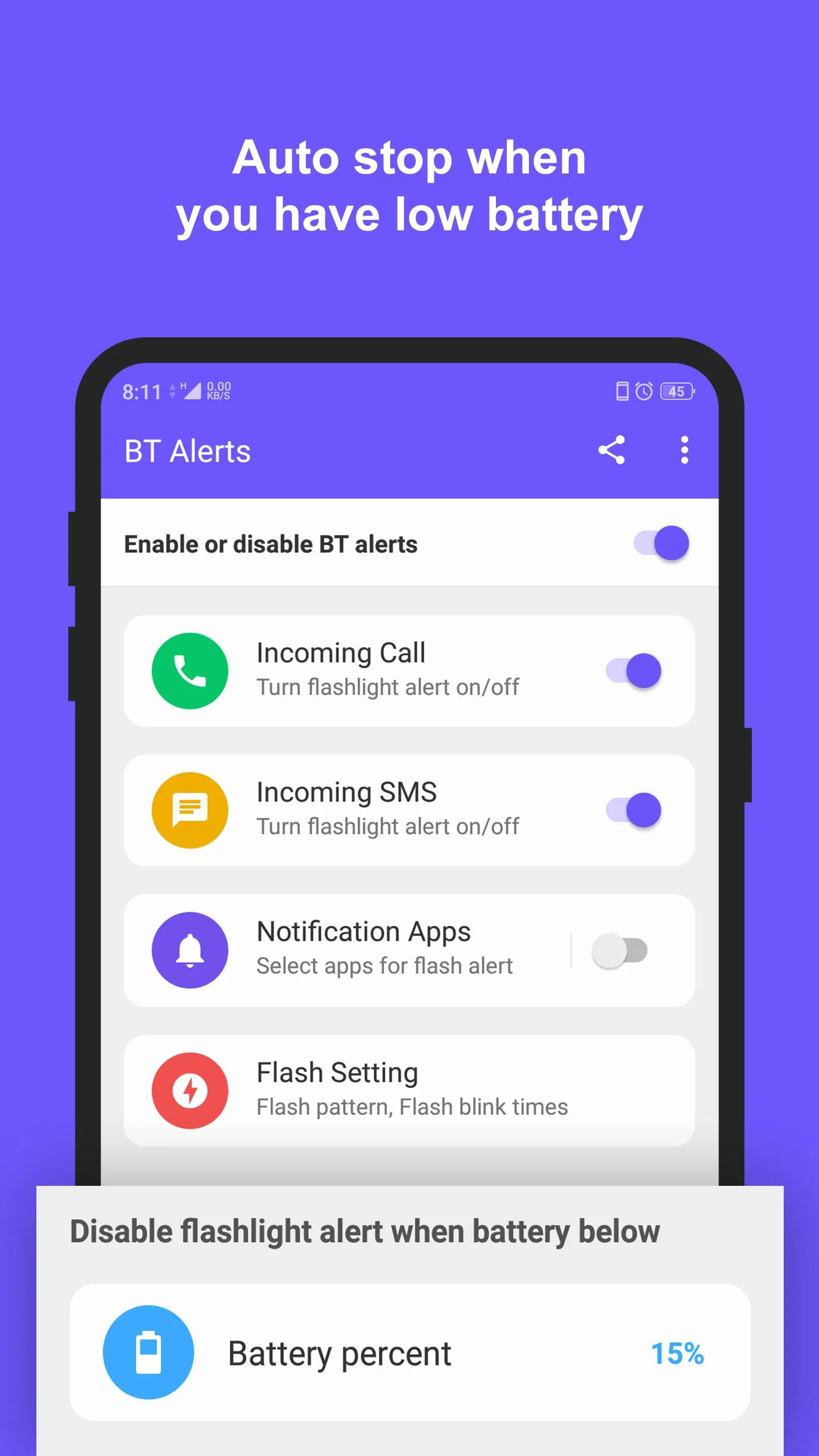 Flashlight Alerts | Indus Appstore | Screenshot