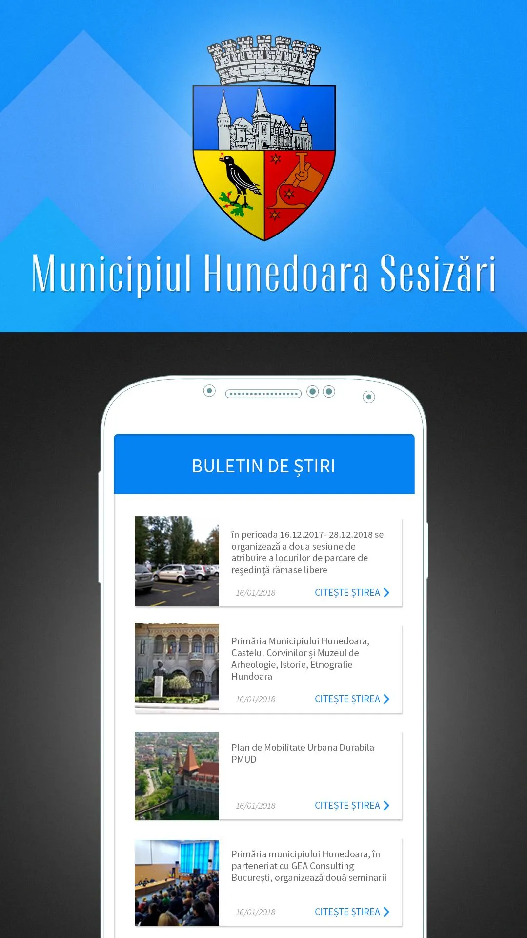 Municipiul Hunedoara Sesizări | Indus Appstore | Screenshot