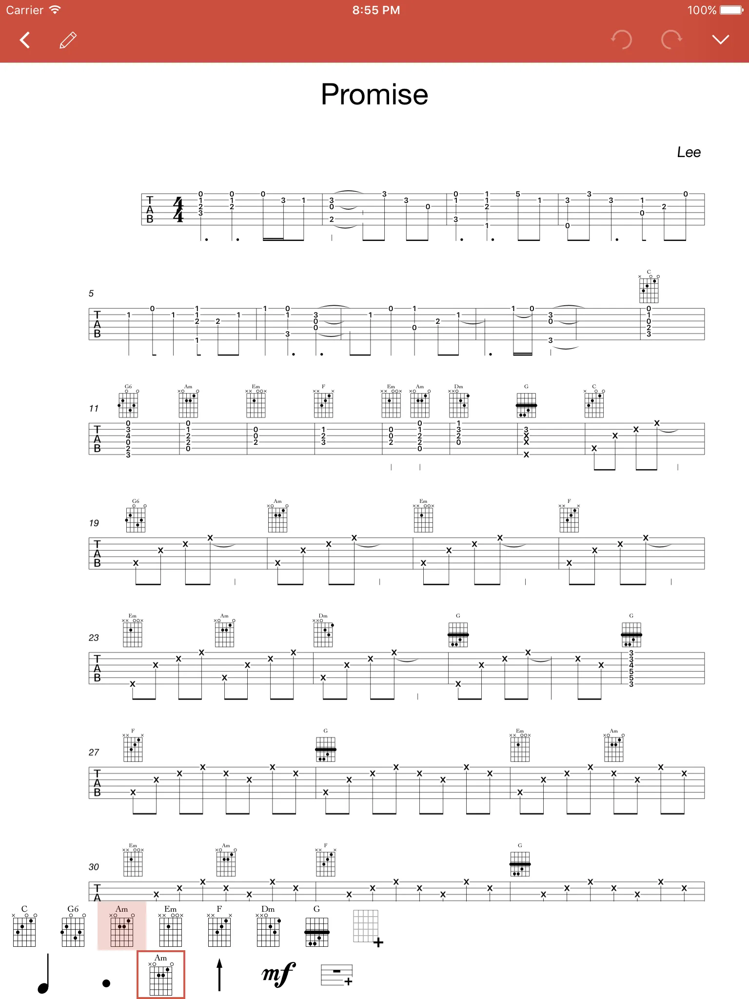 Guitar Notation - Tabs Chords | Indus Appstore | Screenshot