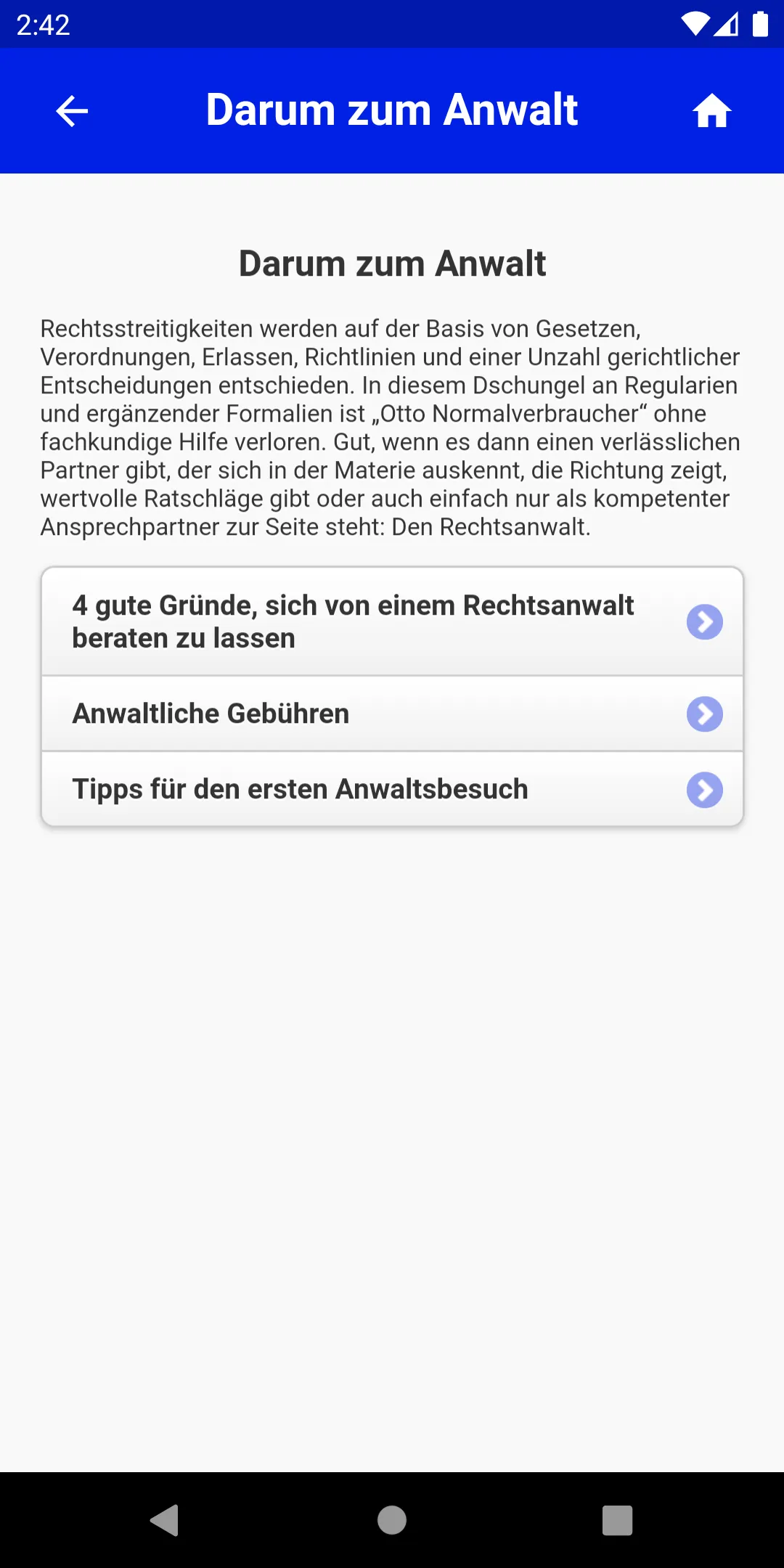 Meine Rechtsanwalt-App | Indus Appstore | Screenshot