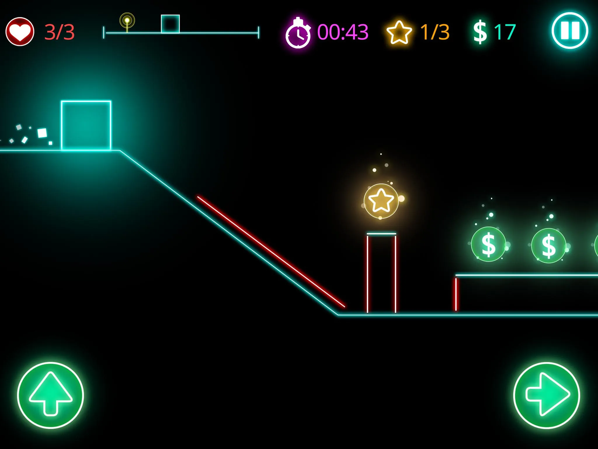 Glow obstacle course | Indus Appstore | Screenshot