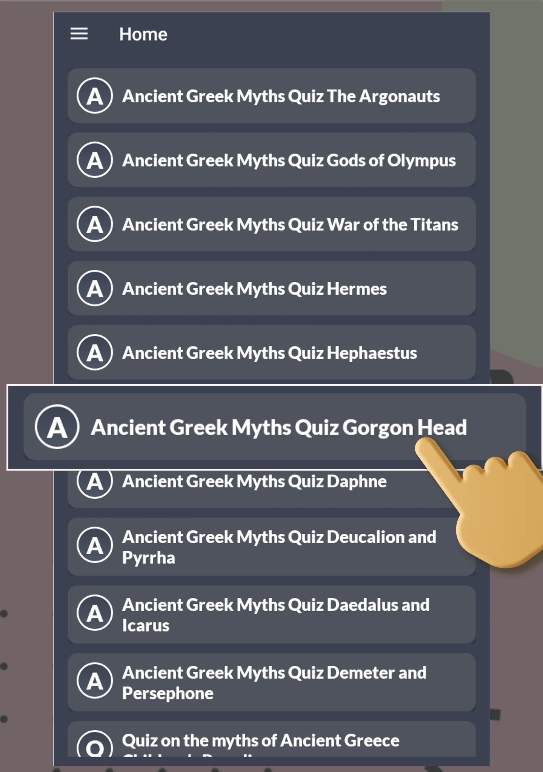 Ancient greece quiz | Indus Appstore | Screenshot