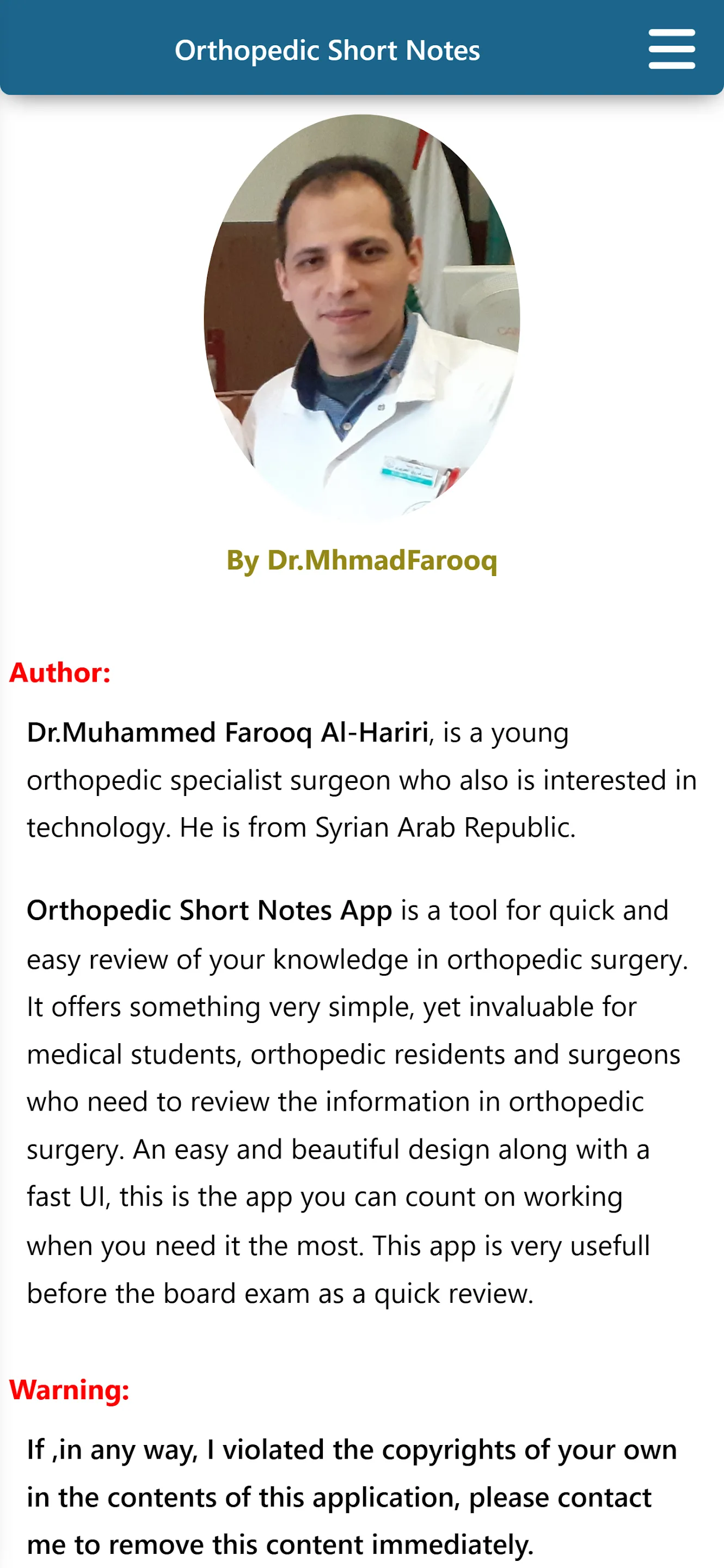 Orthopedic Notes Review | Indus Appstore | Screenshot