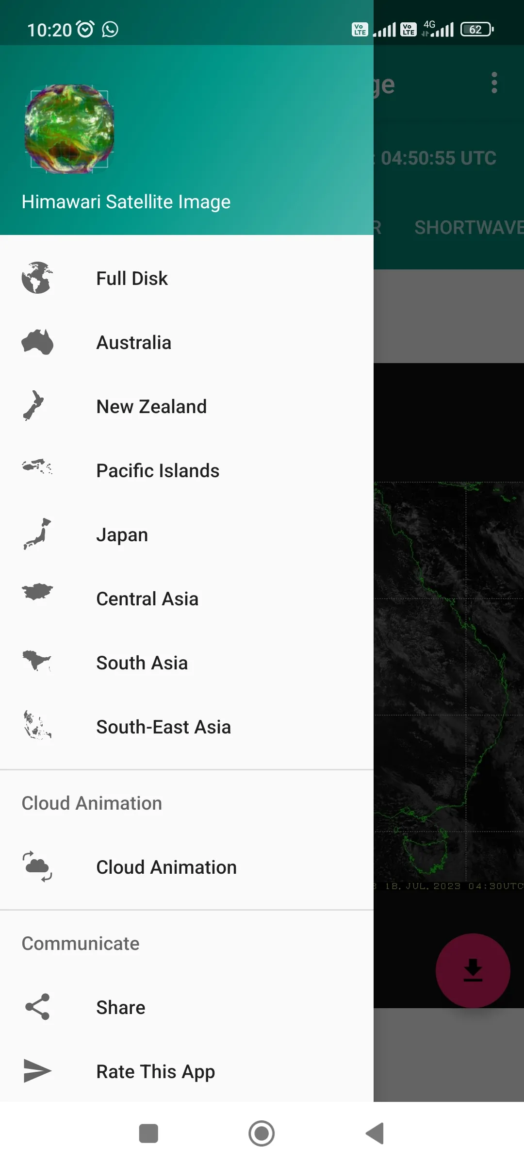 Live Himawari Satellite Image | Indus Appstore | Screenshot