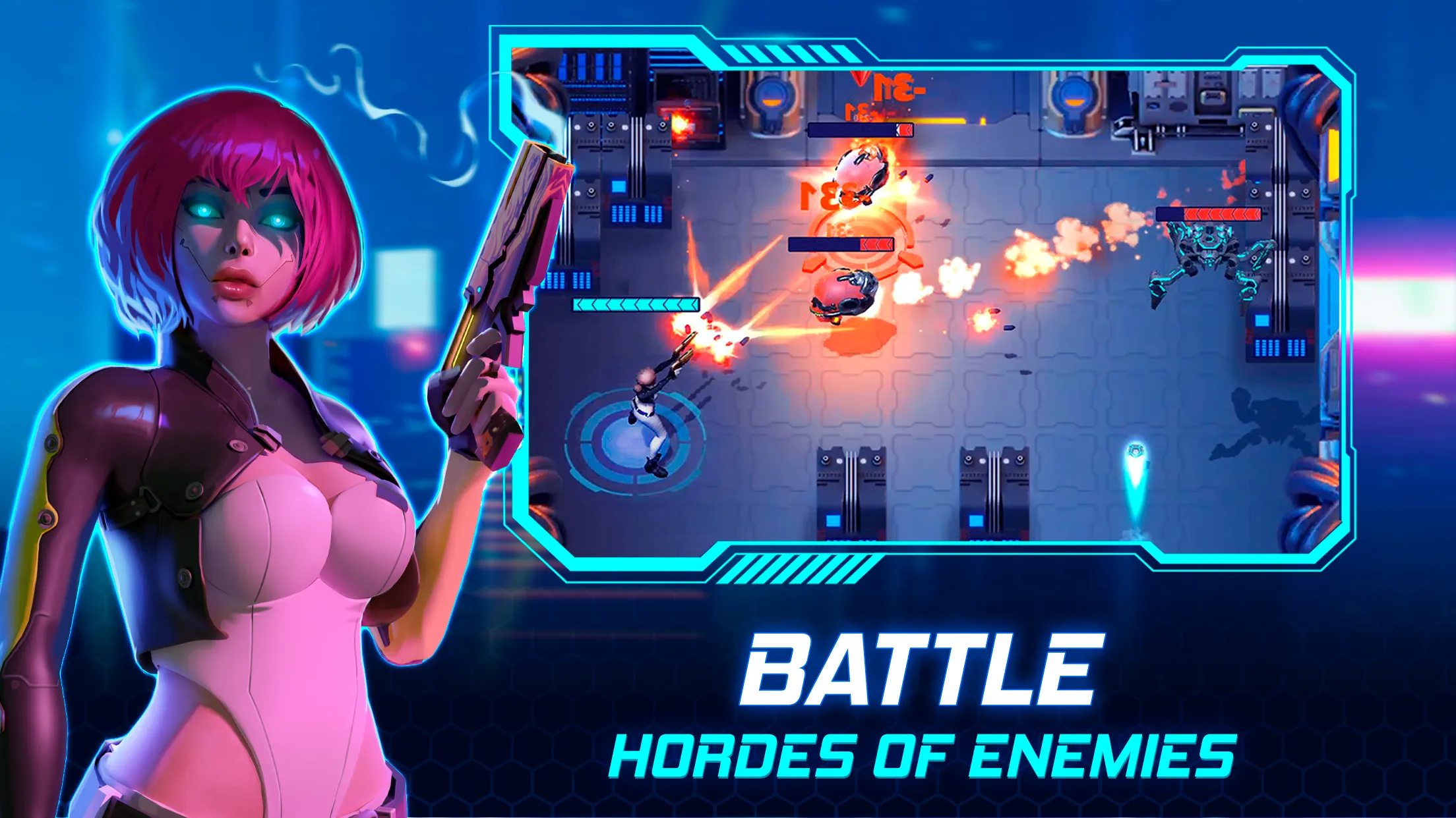 Cyberpunk Hero: Epic Roguelike | Indus Appstore | Screenshot