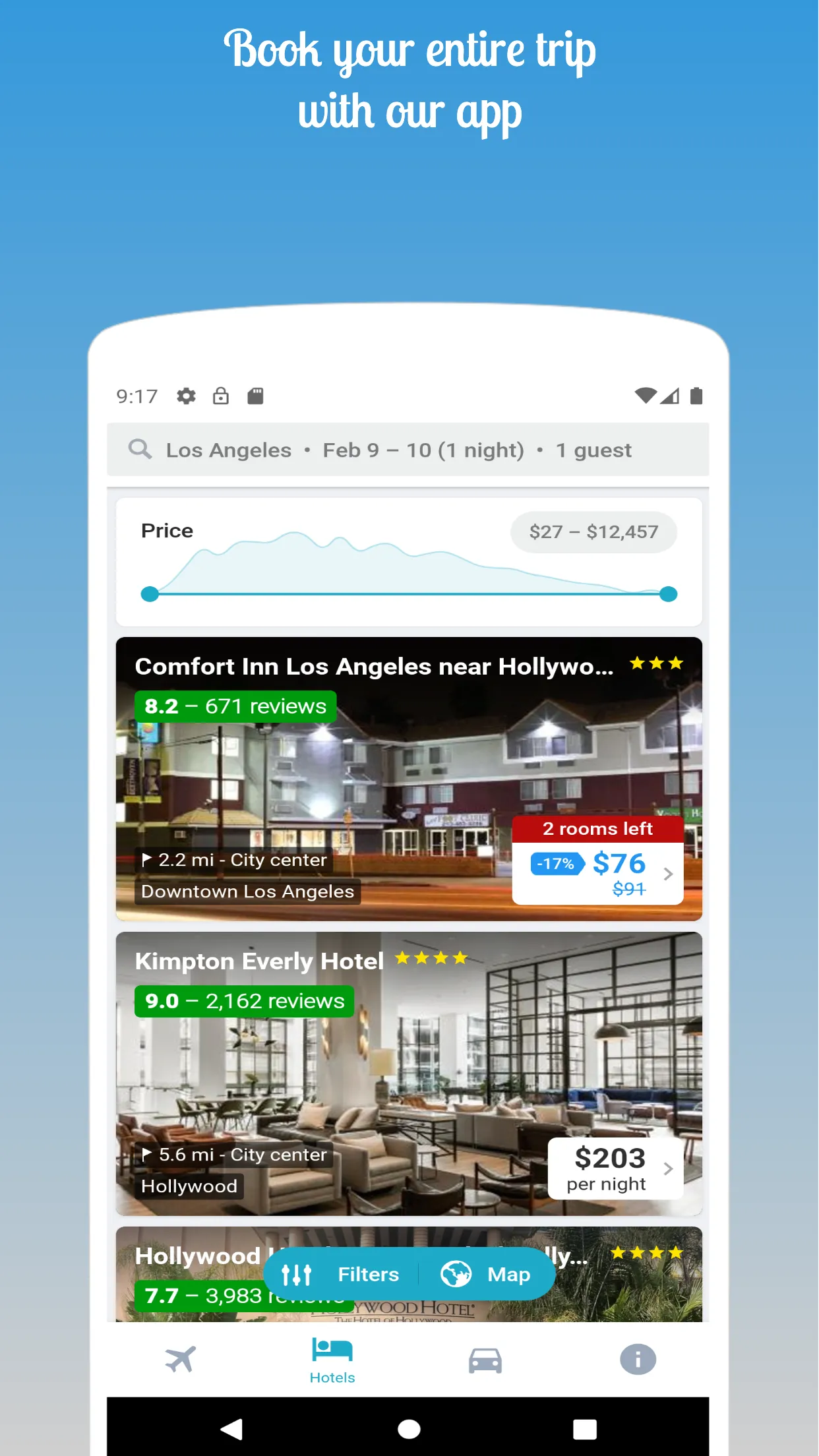 BTT: Hotels, Flights, and Cars | Indus Appstore | Screenshot