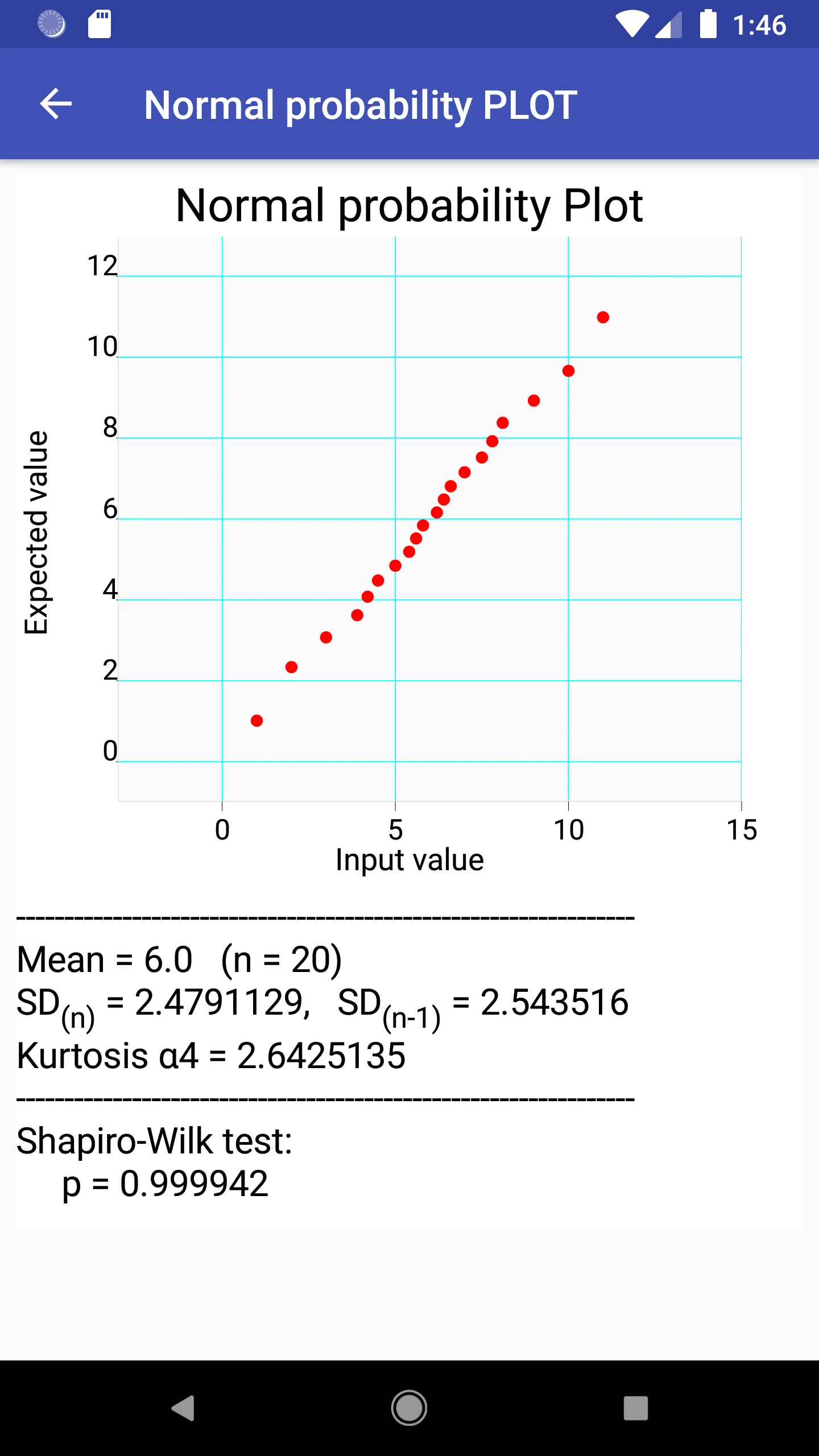 Stats Tester,  Easy statistics | Indus Appstore | Screenshot