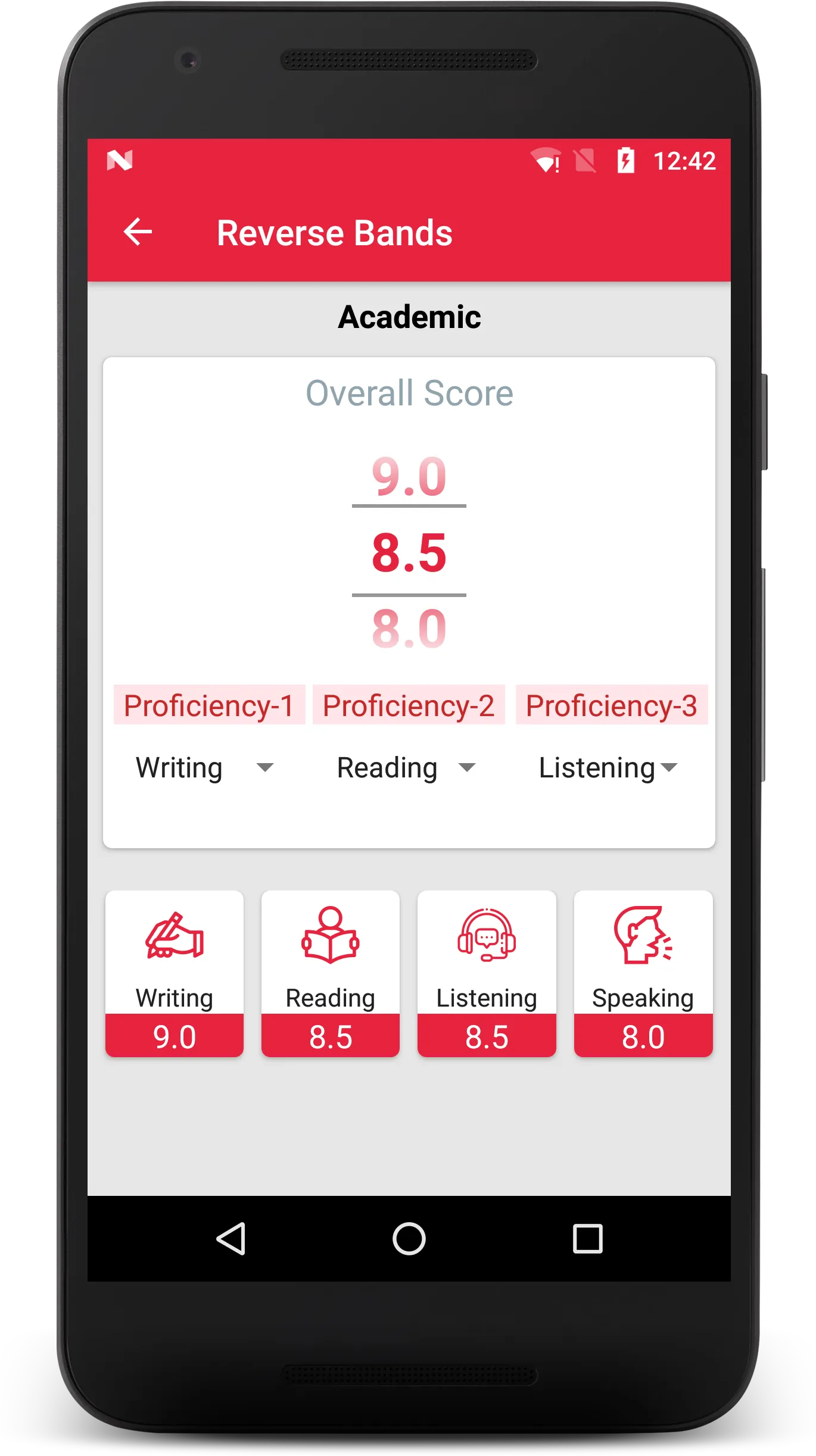 IELTS Band Score Calculator | Indus Appstore | Screenshot