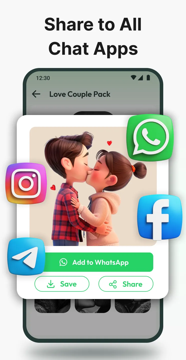 Romantic Love Emoji WAStickers | Indus Appstore | Screenshot