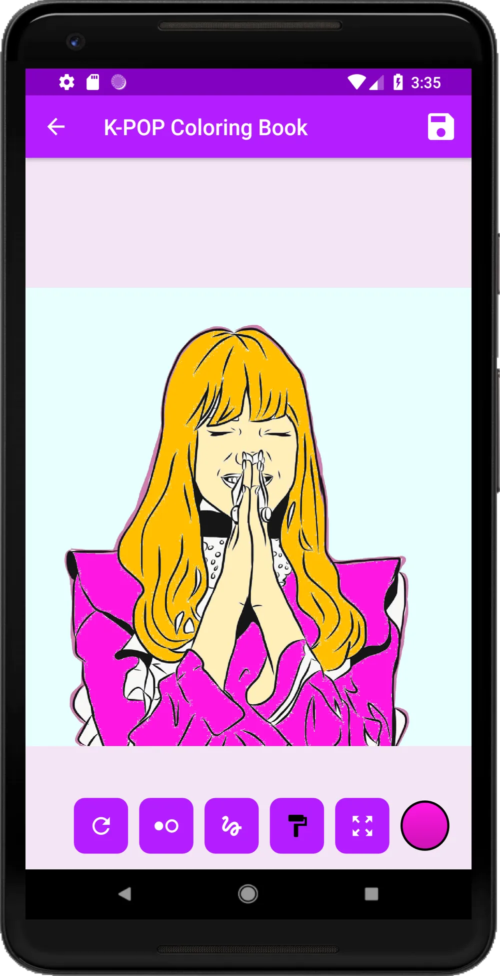 K-POP Coloring Book | Indus Appstore | Screenshot