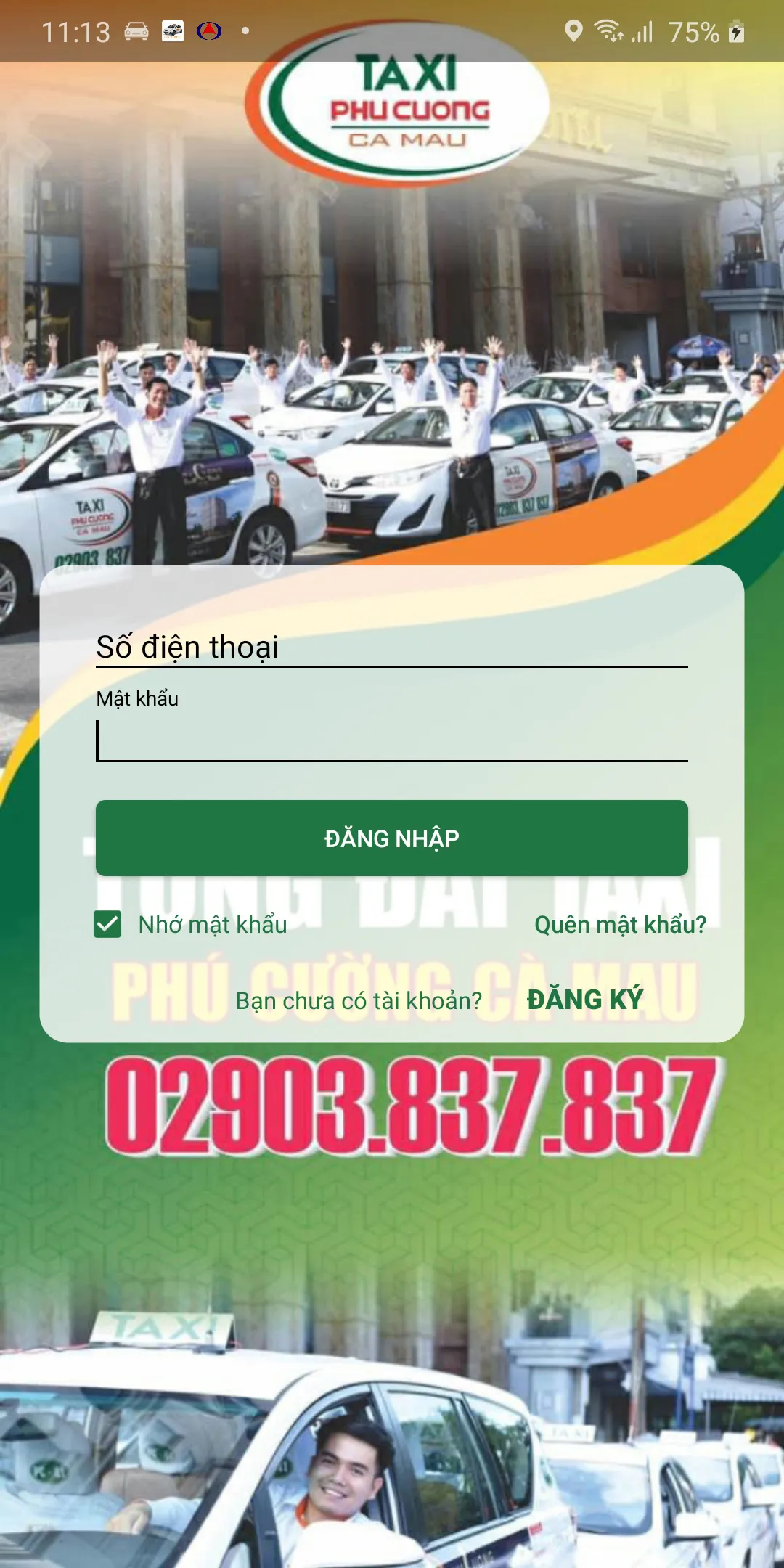 Taxi Phú Cường Cà Mau | Indus Appstore | Screenshot