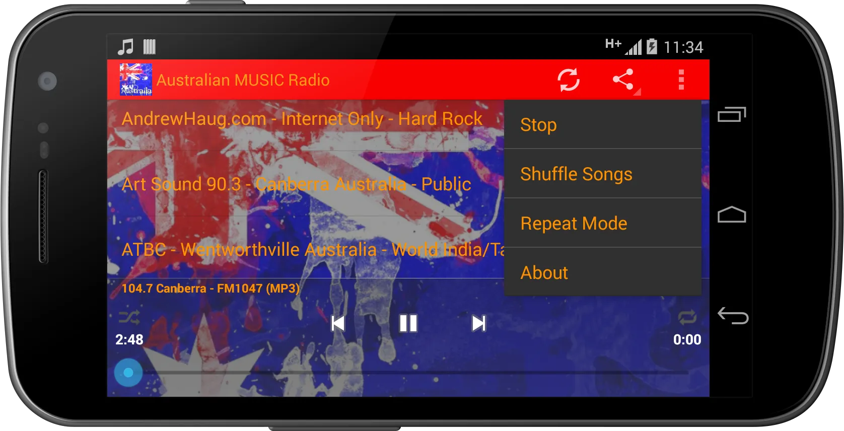 Australia MUSIC Radio | Indus Appstore | Screenshot