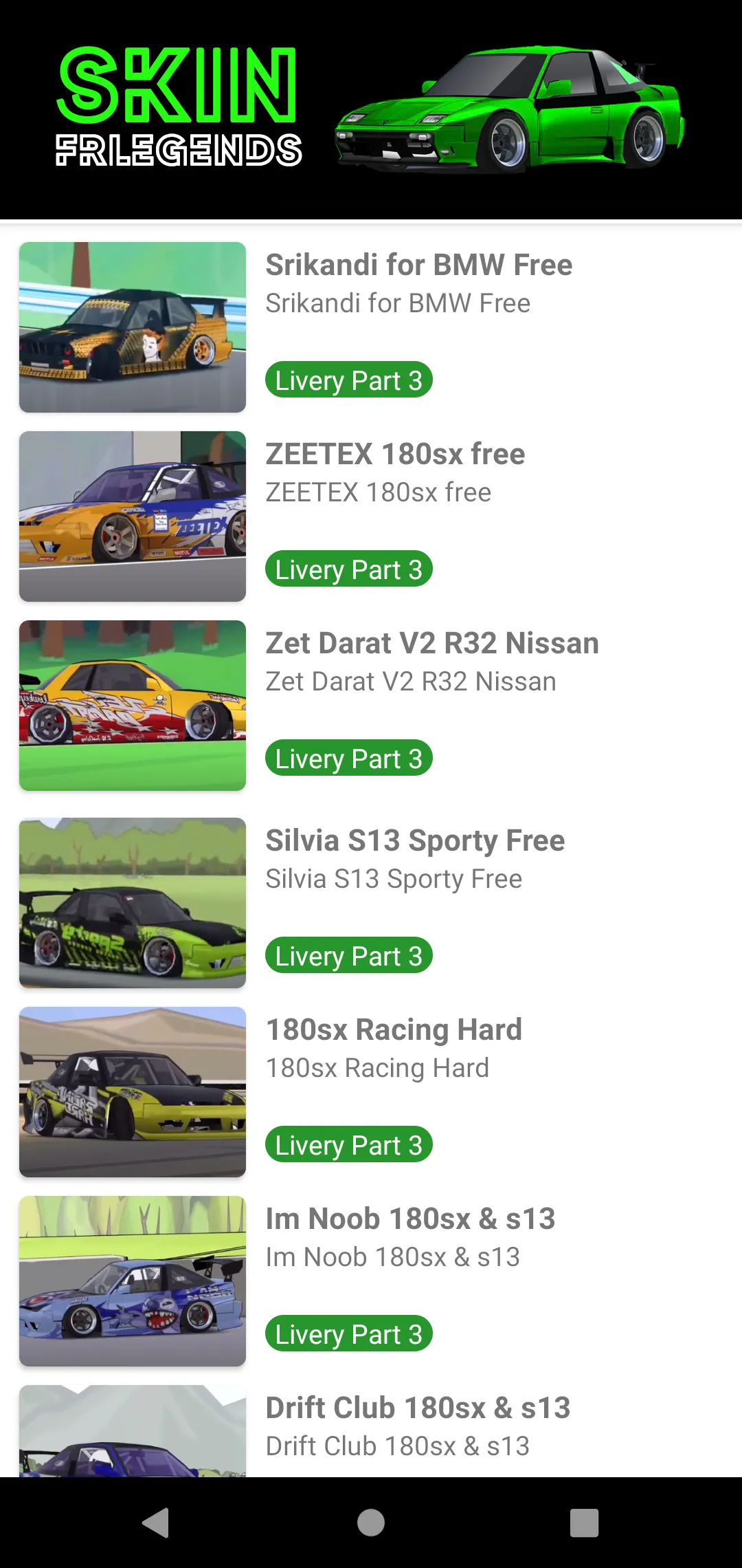 Skin FRLegends Livery Mod | Indus Appstore | Screenshot