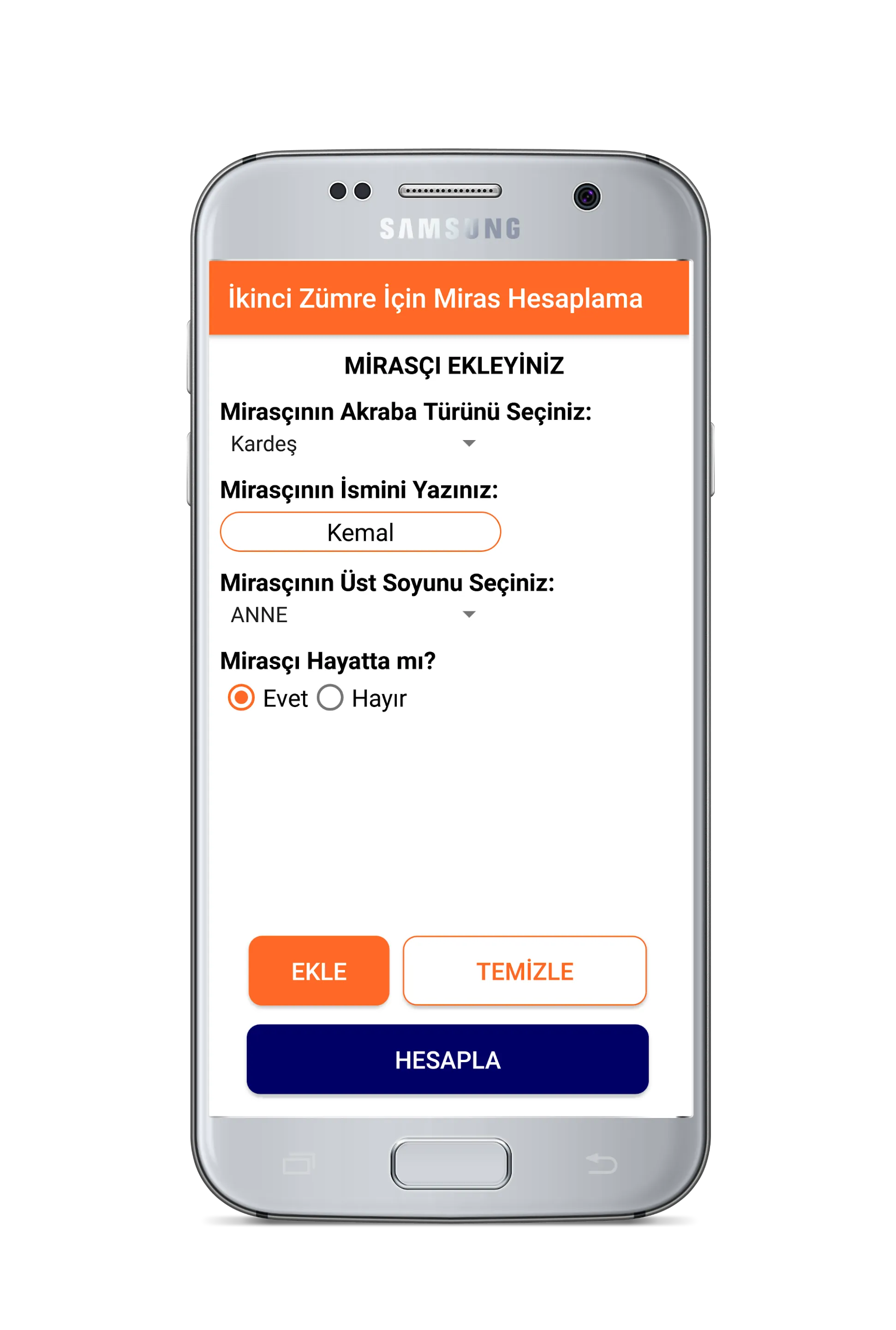 Miras Hesaplama | Indus Appstore | Screenshot