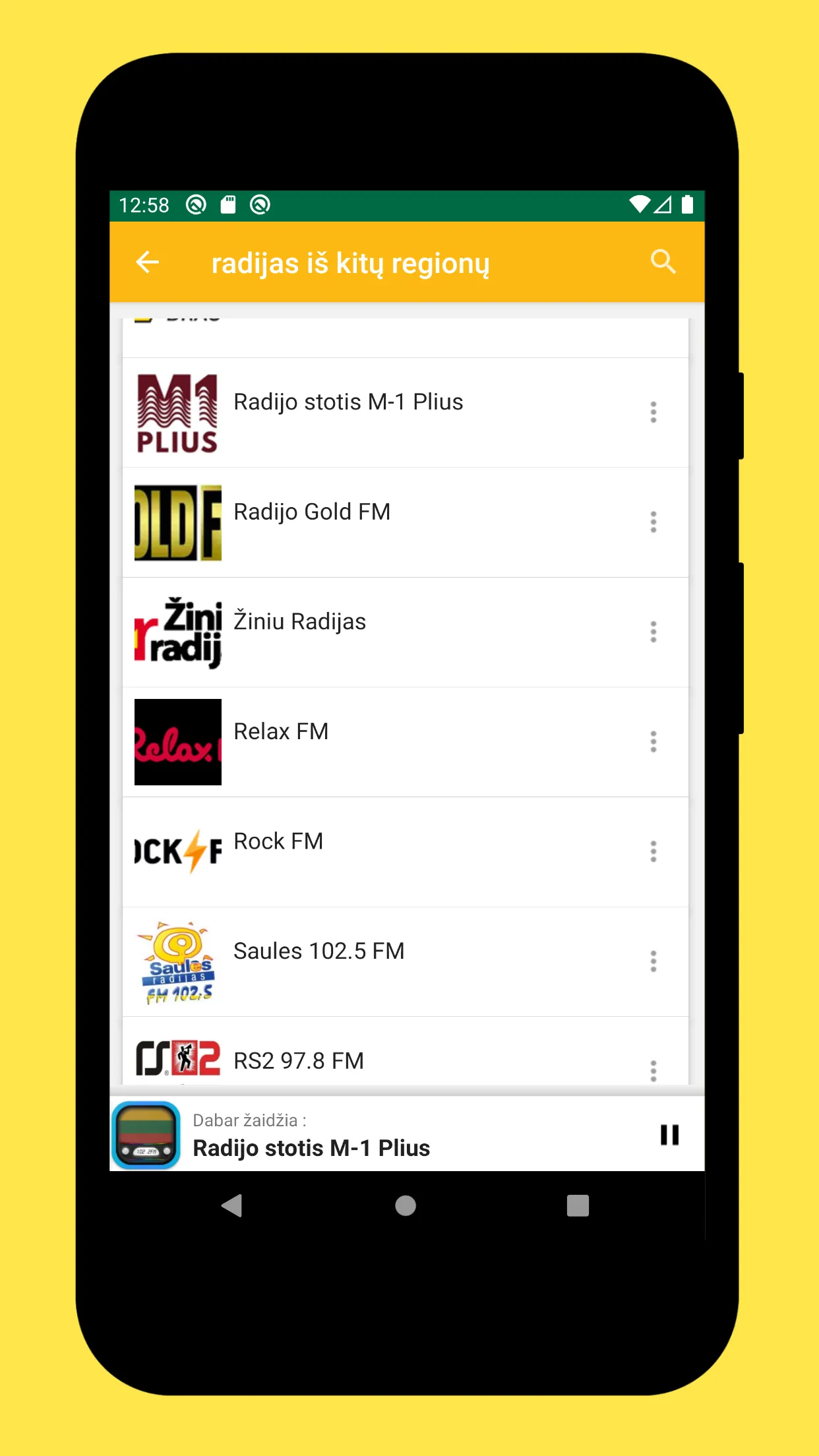 Radio Lithuania + Radio Online | Indus Appstore | Screenshot