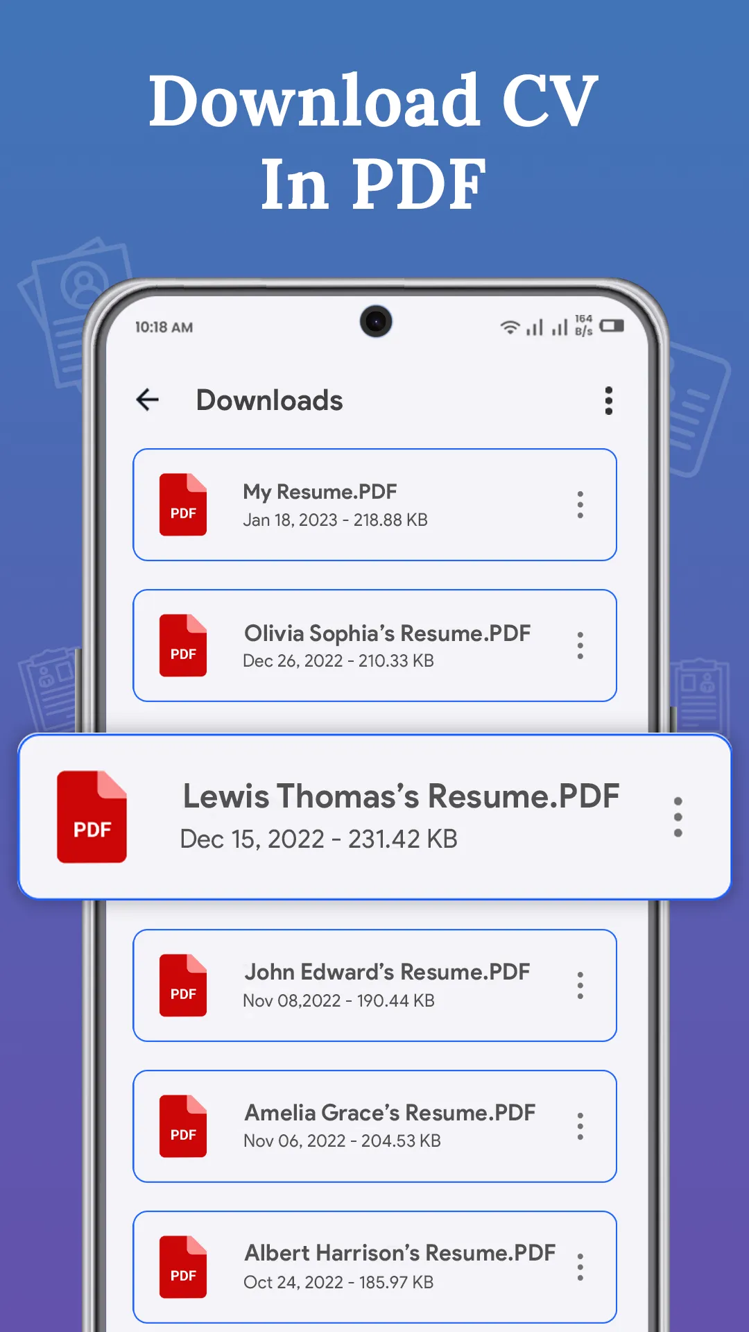 Resume Builder: CV maker PDF | Indus Appstore | Screenshot