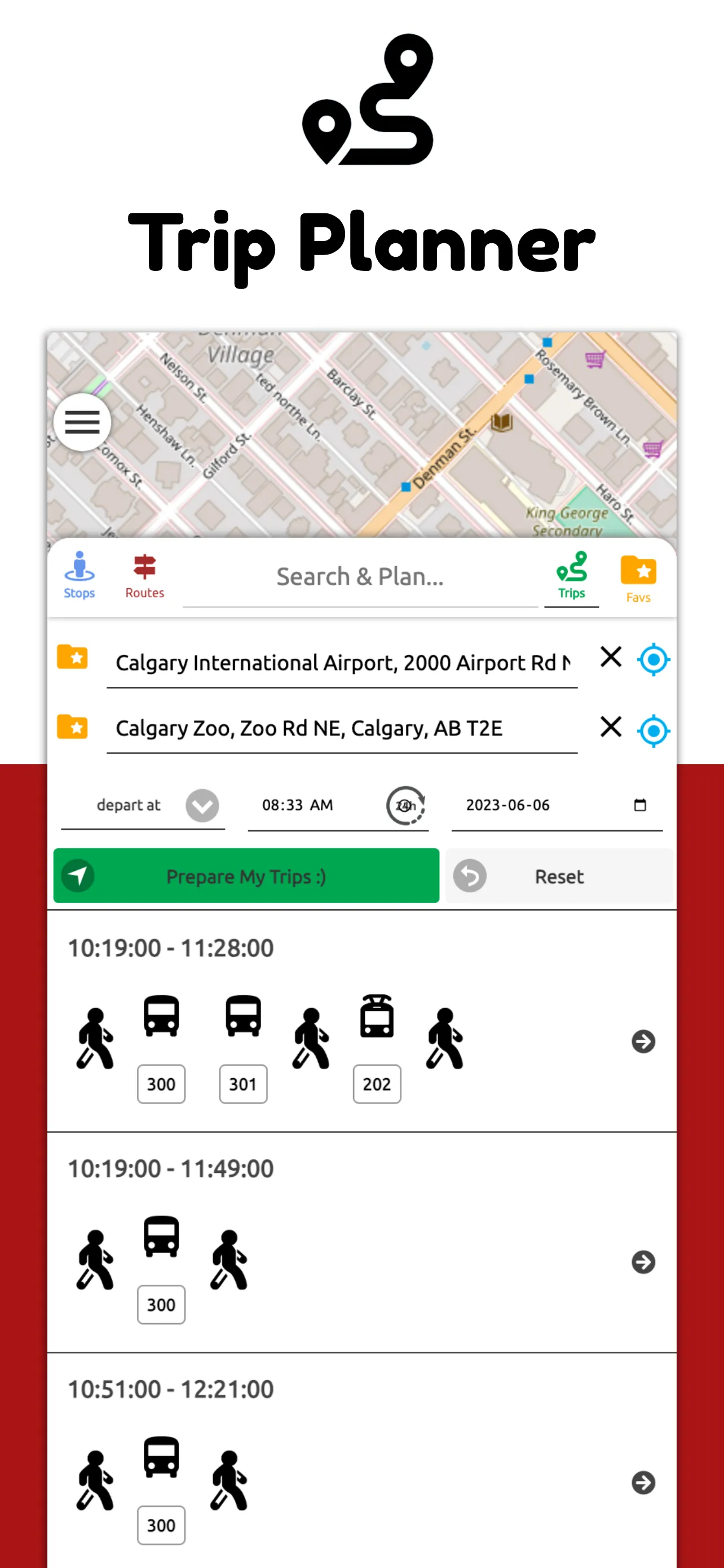 Calgary Transit Real-Time | Indus Appstore | Screenshot