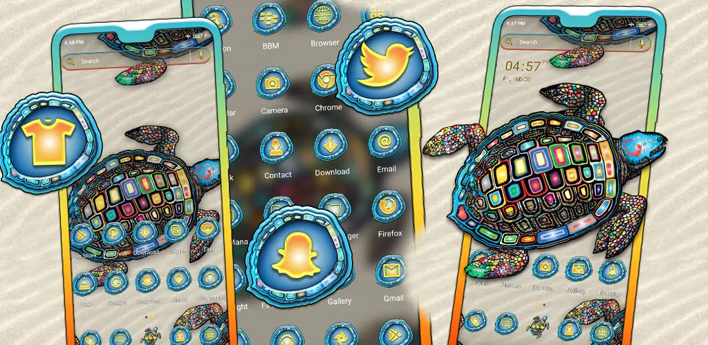 Turtle Mandala Launcher Theme | Indus Appstore | Screenshot