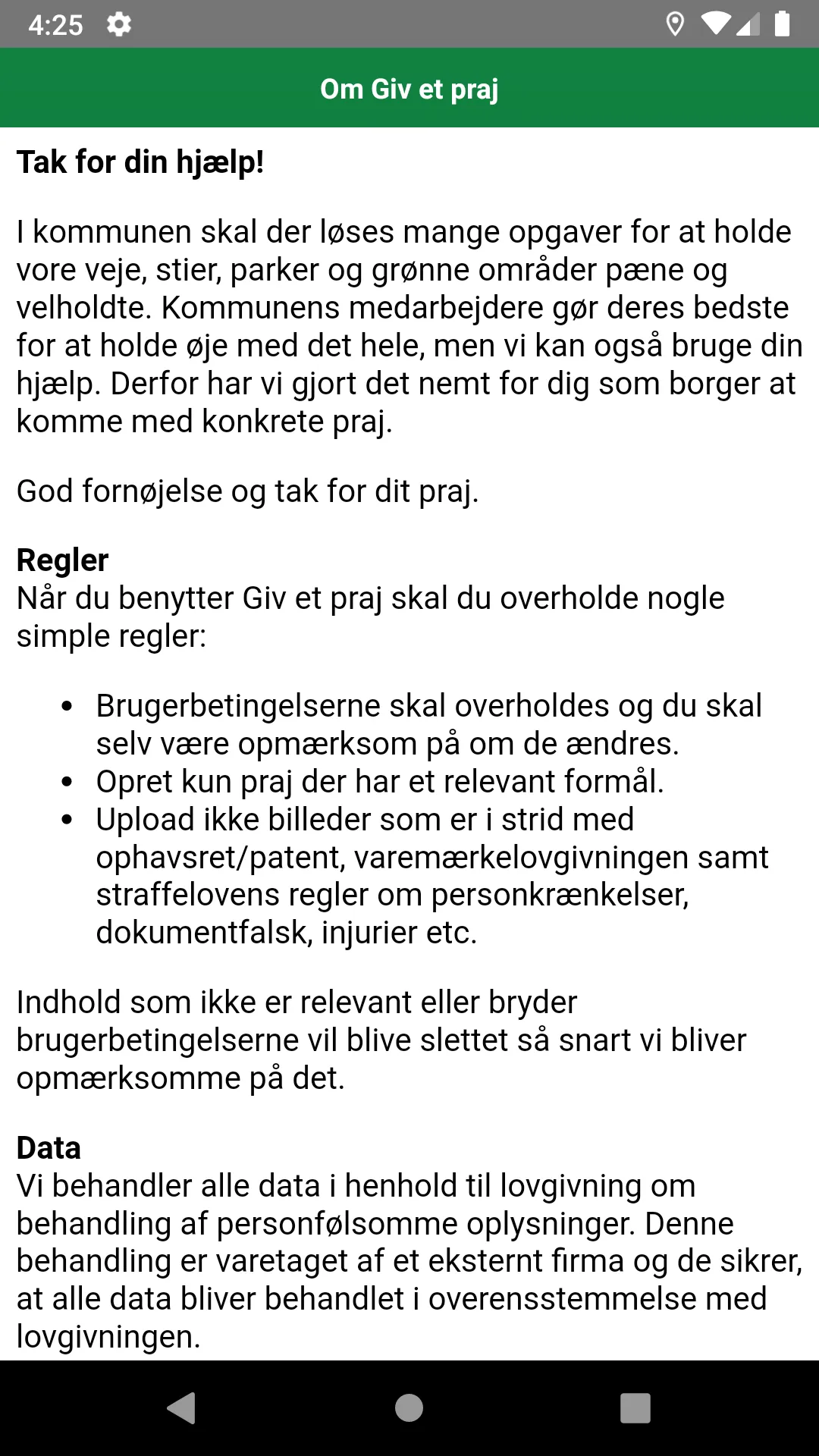 Giv et praj – Ærø Kommune | Indus Appstore | Screenshot