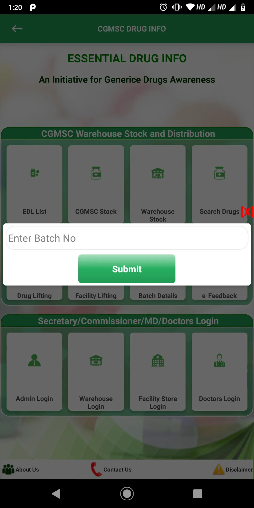 CGMSC DRUG INFO | Indus Appstore | Screenshot