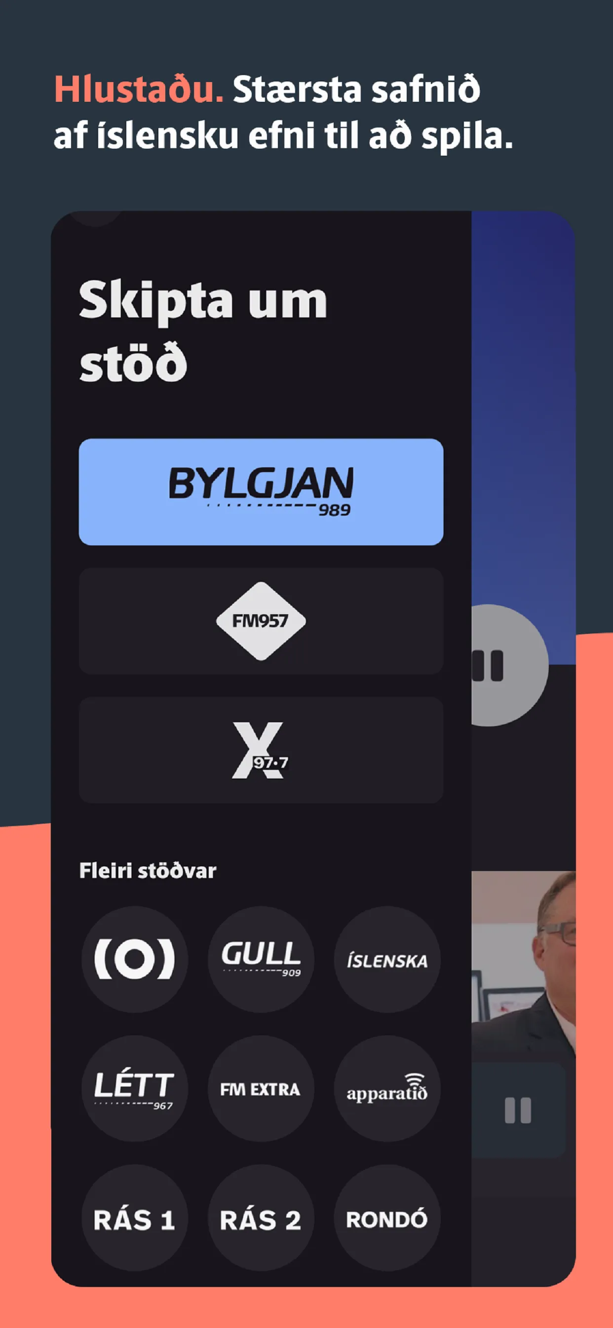 Bylgjan | Indus Appstore | Screenshot