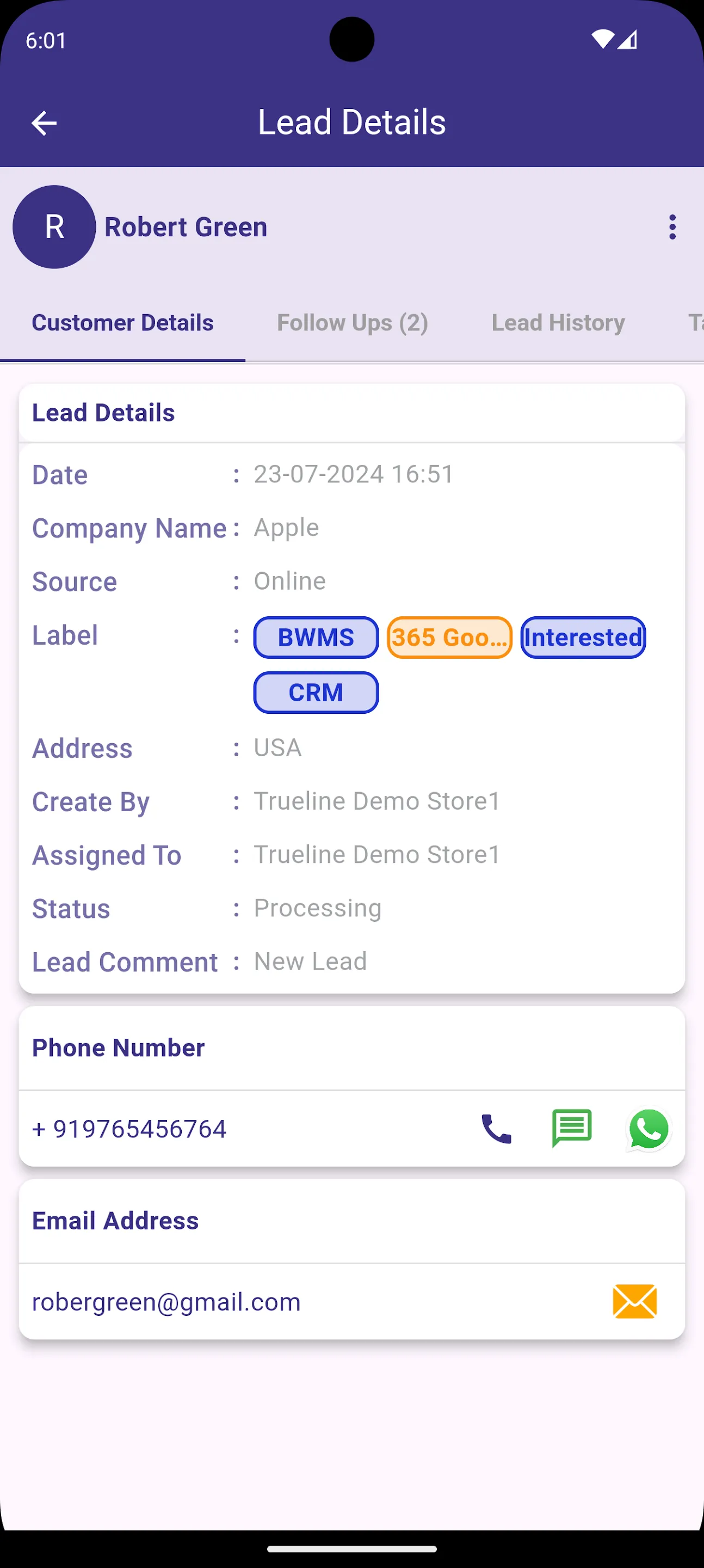 365 Lead Management CRM | Indus Appstore | Screenshot