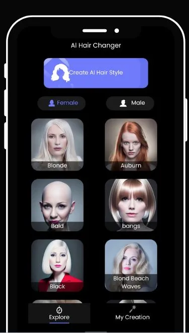 AI Hairstyle & Hair Color | Indus Appstore | Screenshot