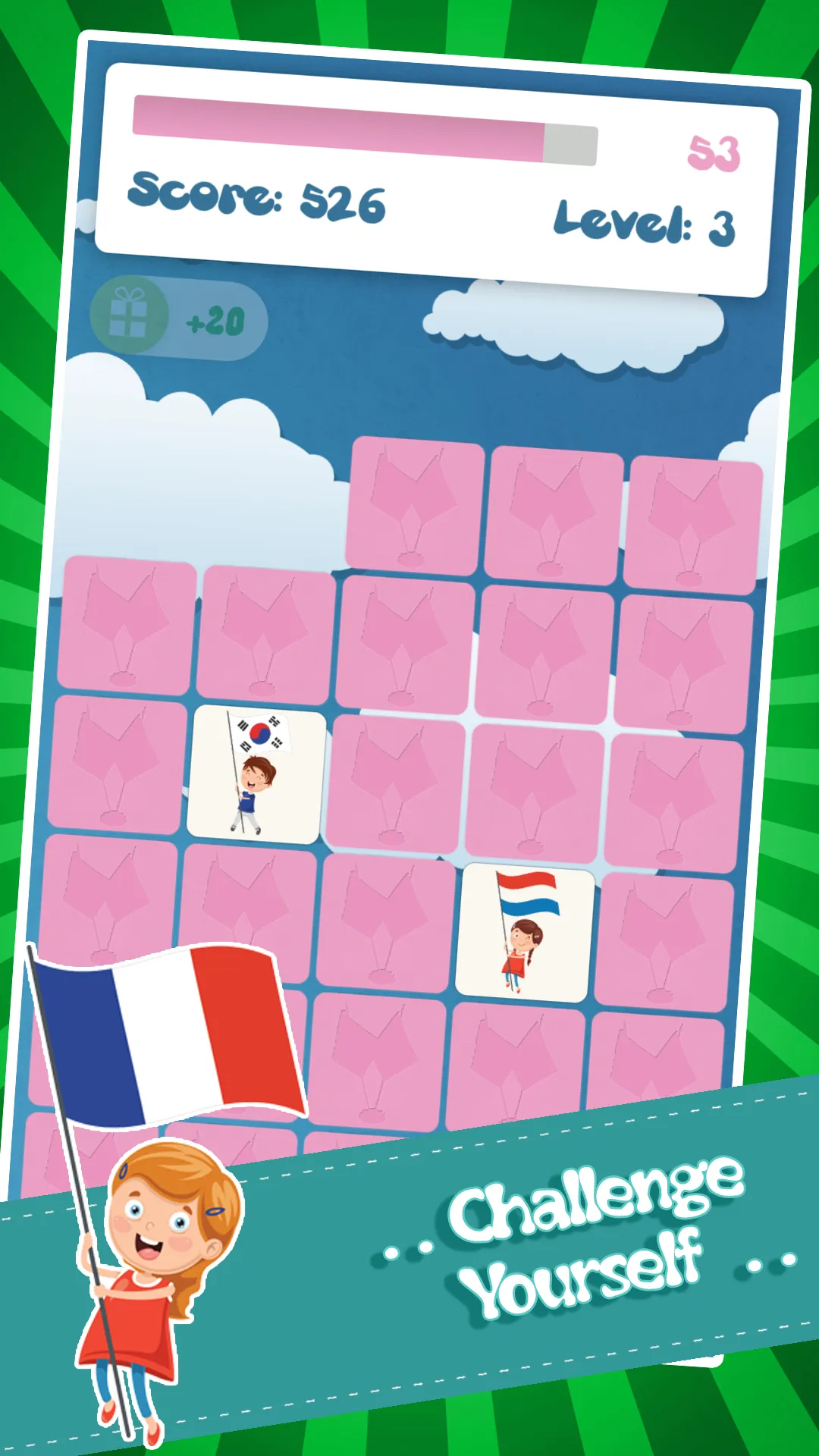 Memory Game Flags | Indus Appstore | Screenshot