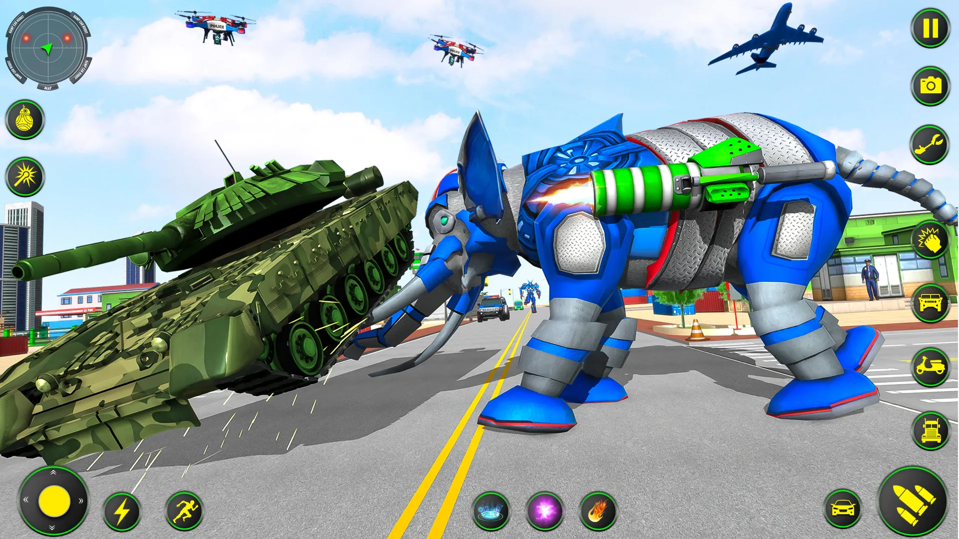 Elephant Robot Car: Robot Game | Indus Appstore | Screenshot