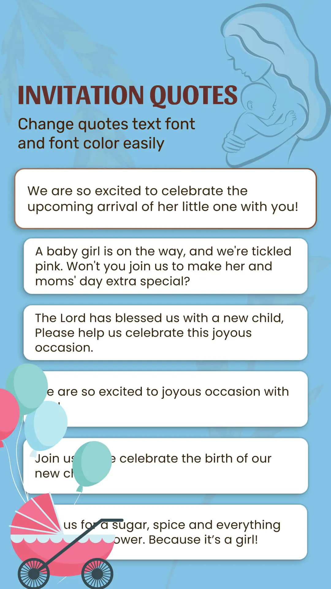 Baby Shower Invitation Card | Indus Appstore | Screenshot