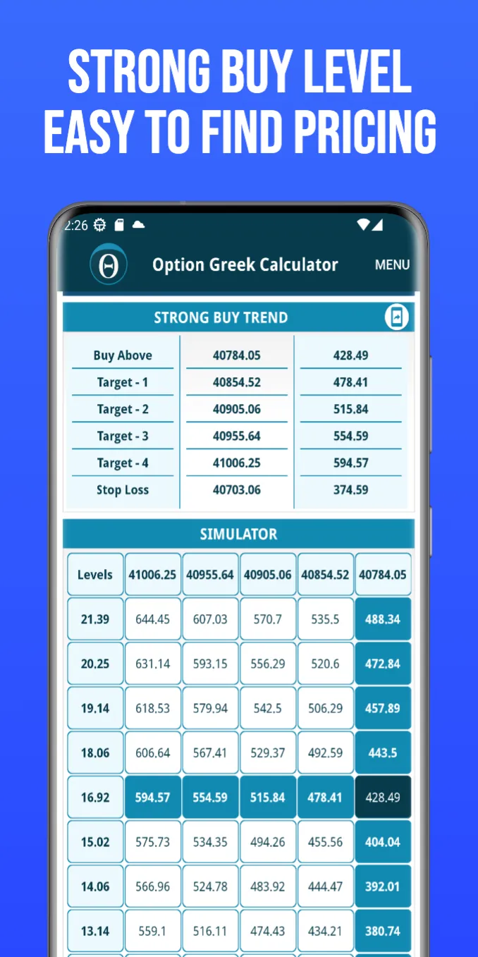 NSE Options Greek Calculator | Indus Appstore | Screenshot