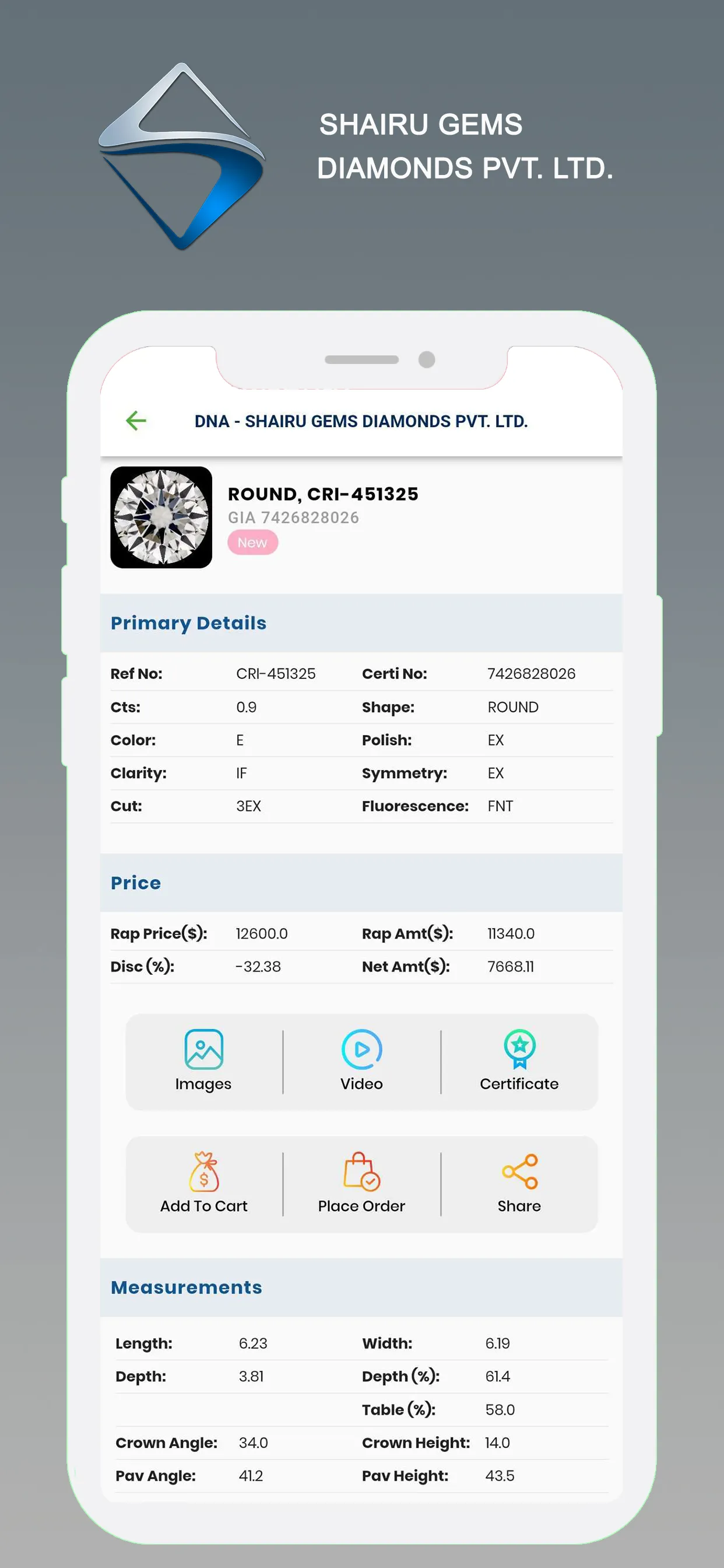 Shairu Gems Diamonds Pvt. Ltd. | Indus Appstore | Screenshot