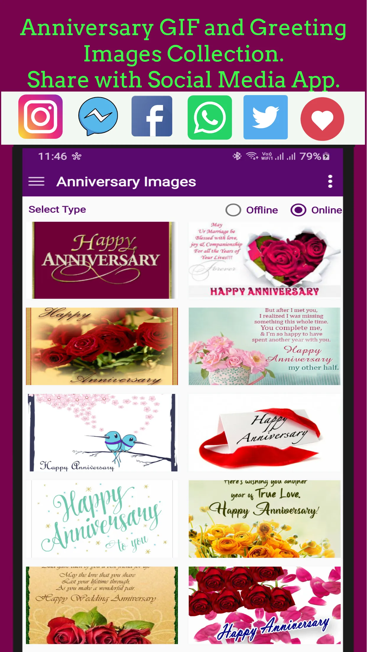 Anniversary Greeting GIF | Indus Appstore | Screenshot