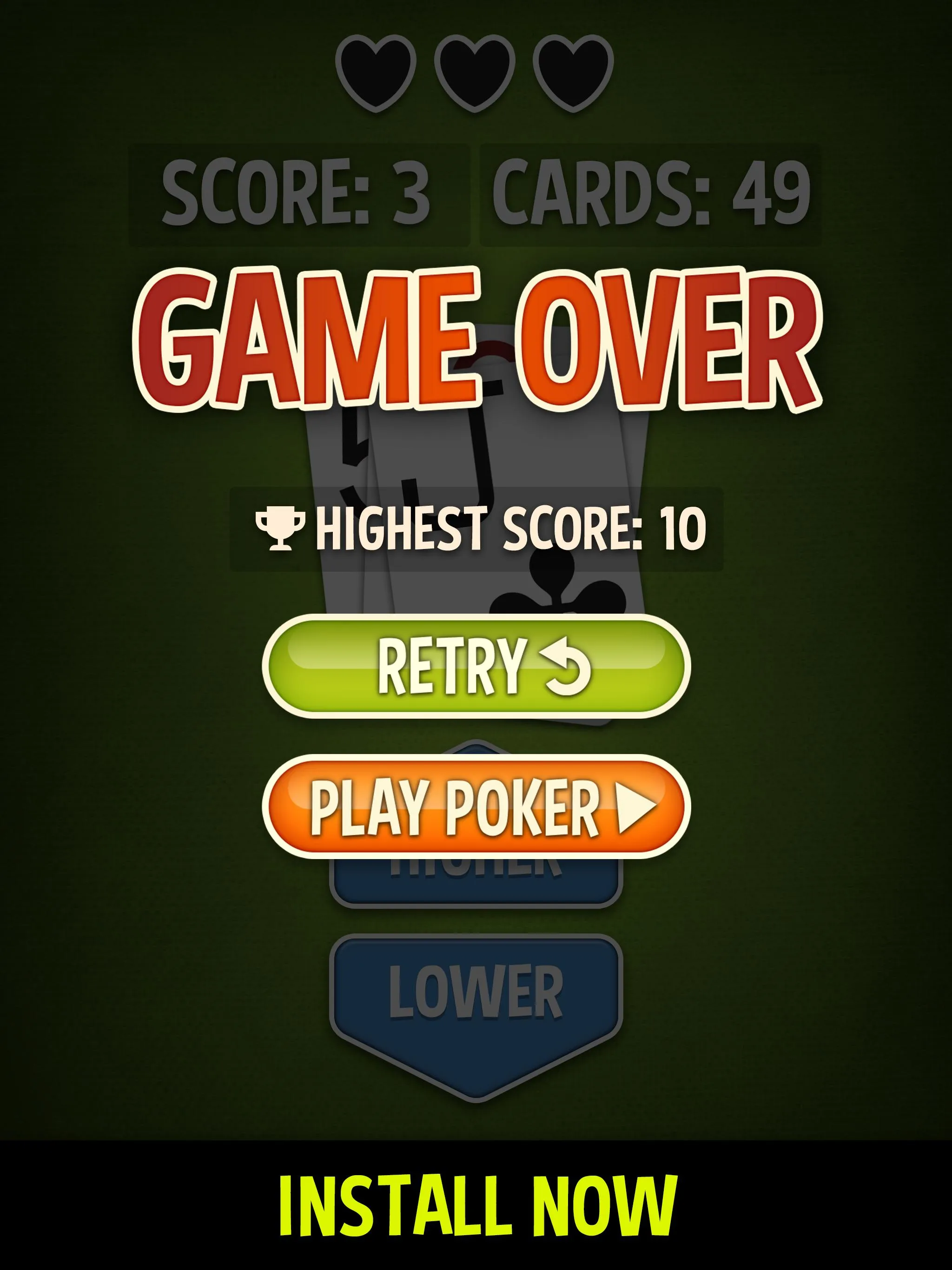 Higher Lower - Hi Lo Free | Indus Appstore | Screenshot